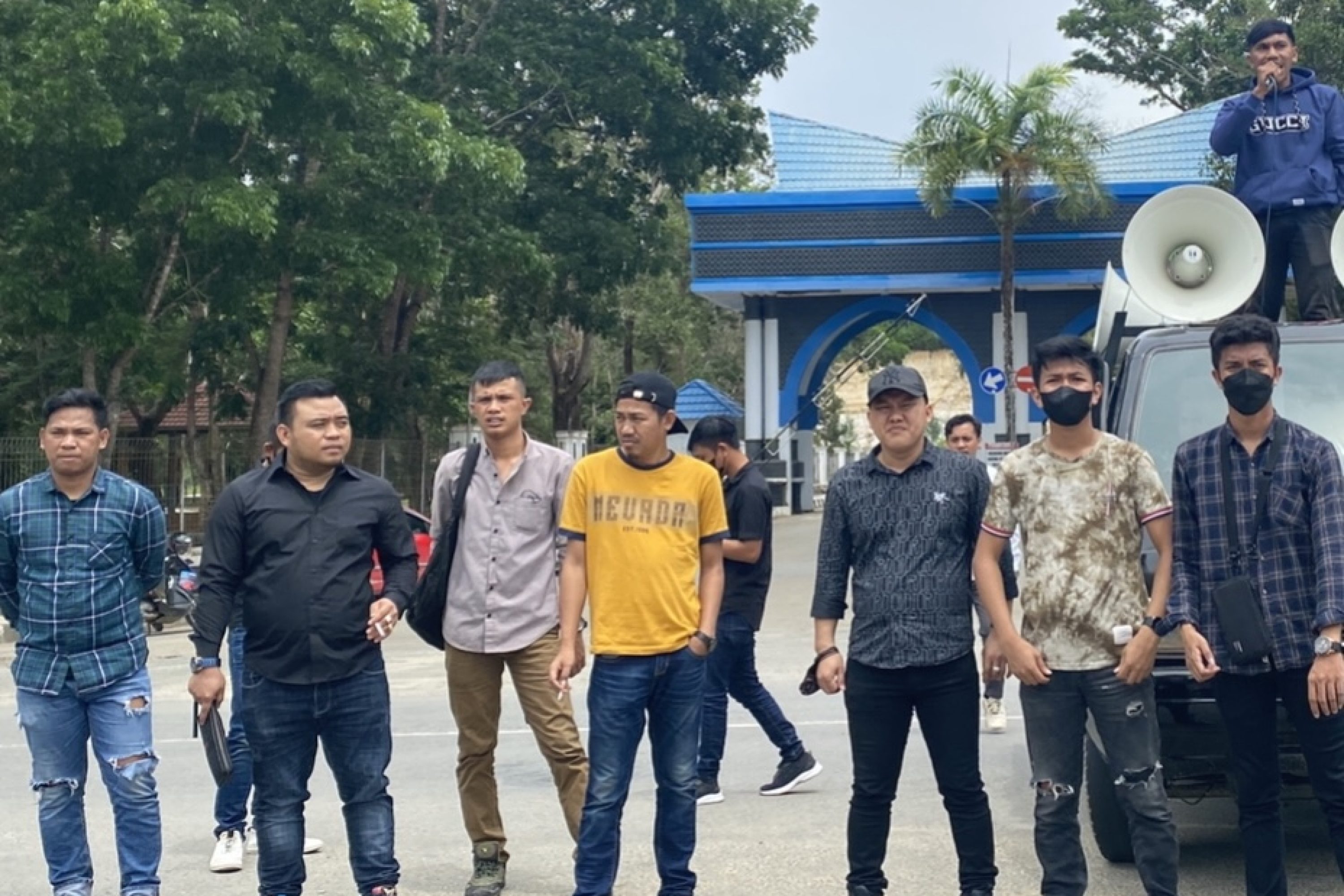 Gelar Aksi Demostrasi, Konutara Minta Polda Sultra Segera Periksa Pimpinan PT. Tiran Mineral