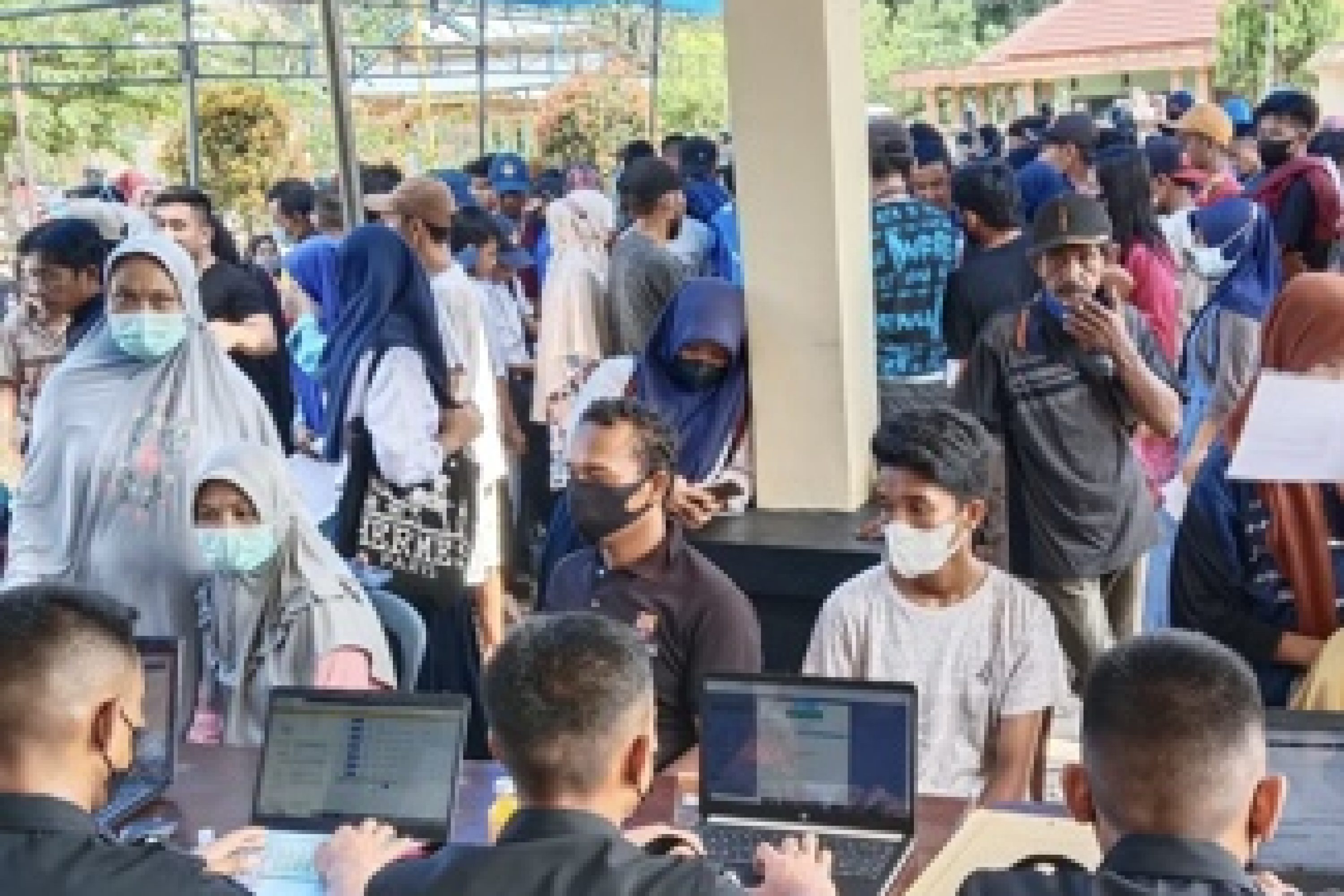 Terbuka Untuk Umum, Polsek Angata Gelar Vaksinasi Massal