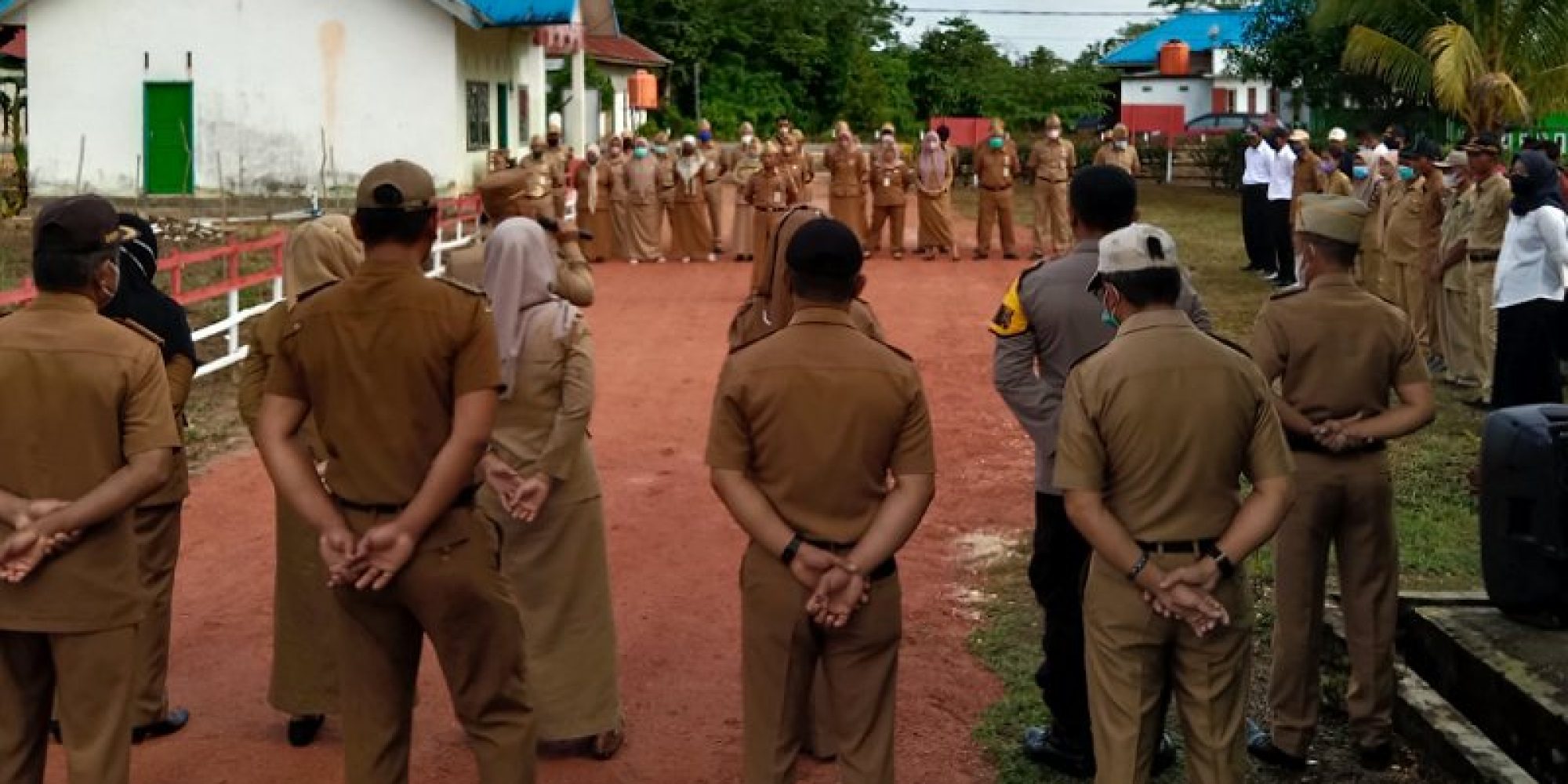 Jelang H-2 Lomba Desa Tingkat Kab. , Pemerintah Kec. Dan Forkopinda Gelar Apel Gabungan