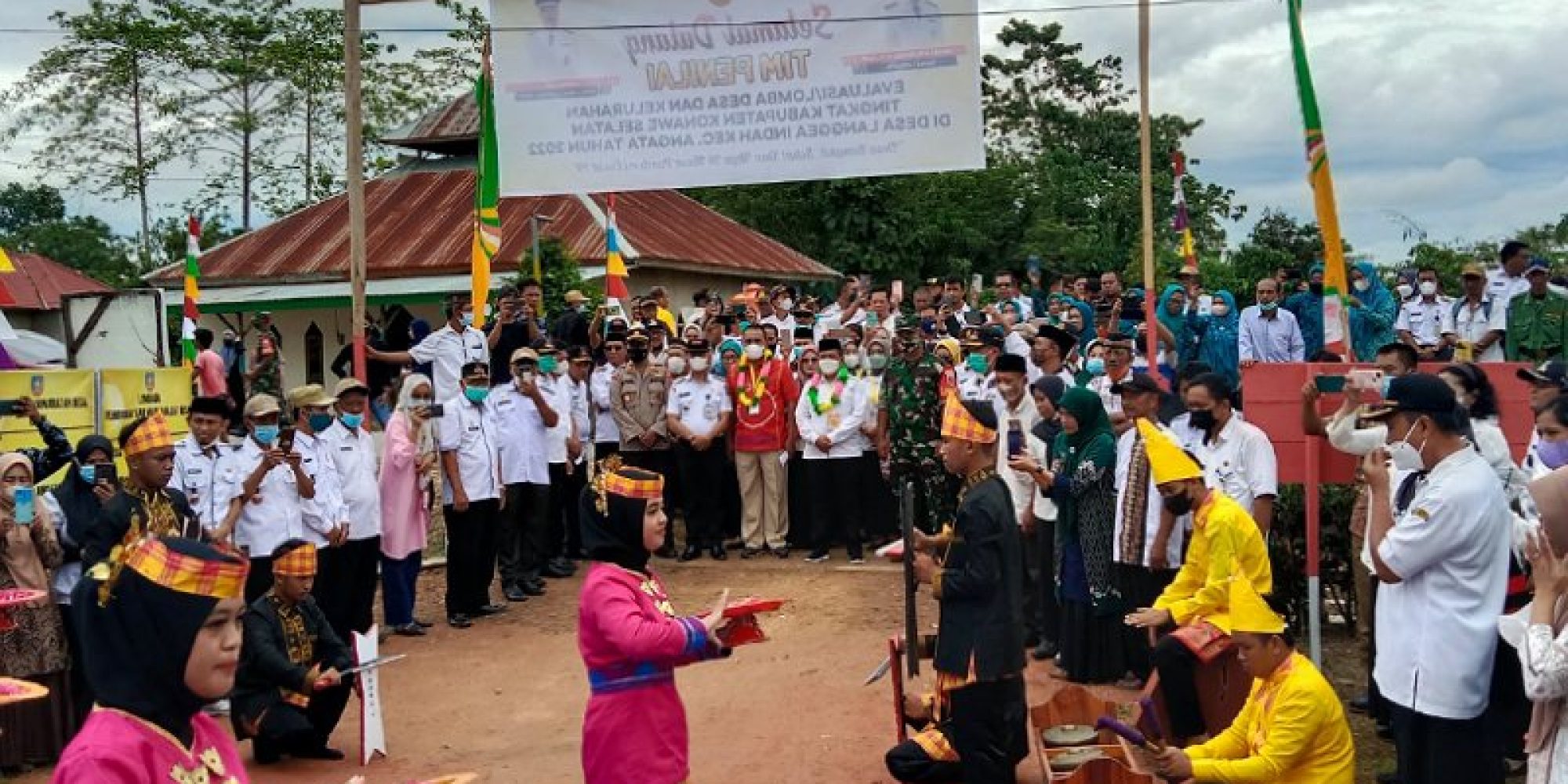 Pemerintah Kec. Angata Sambut Tim Penilai Lomba Desa Tingkat Kabupaten di Desa Langgea Indah