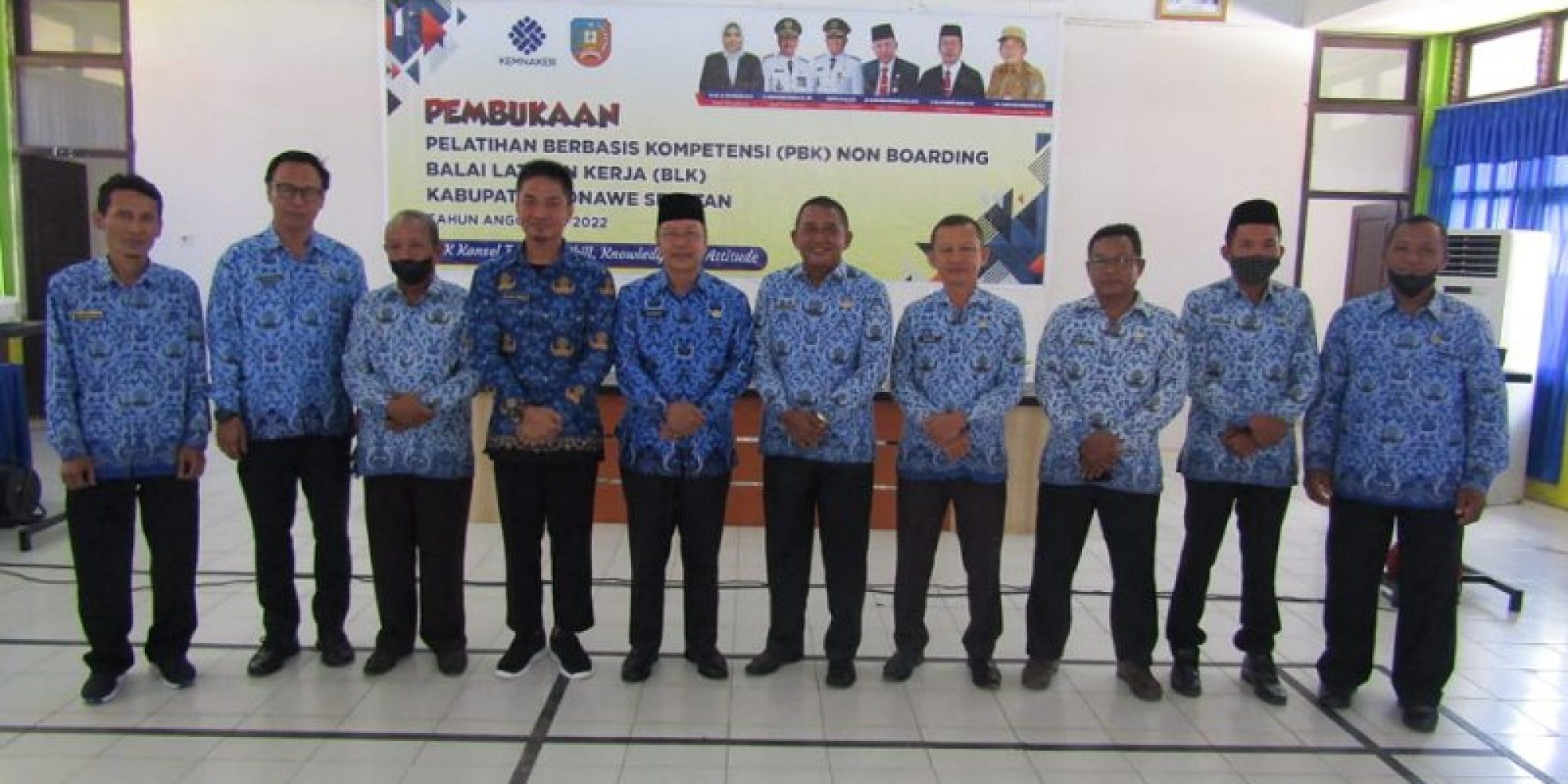 Buka Kegiatan PBK Tahap 2, Ir. Syarif Sajang, M.Si, Mengapresiasi Kinerja Kepala BLK Konsel