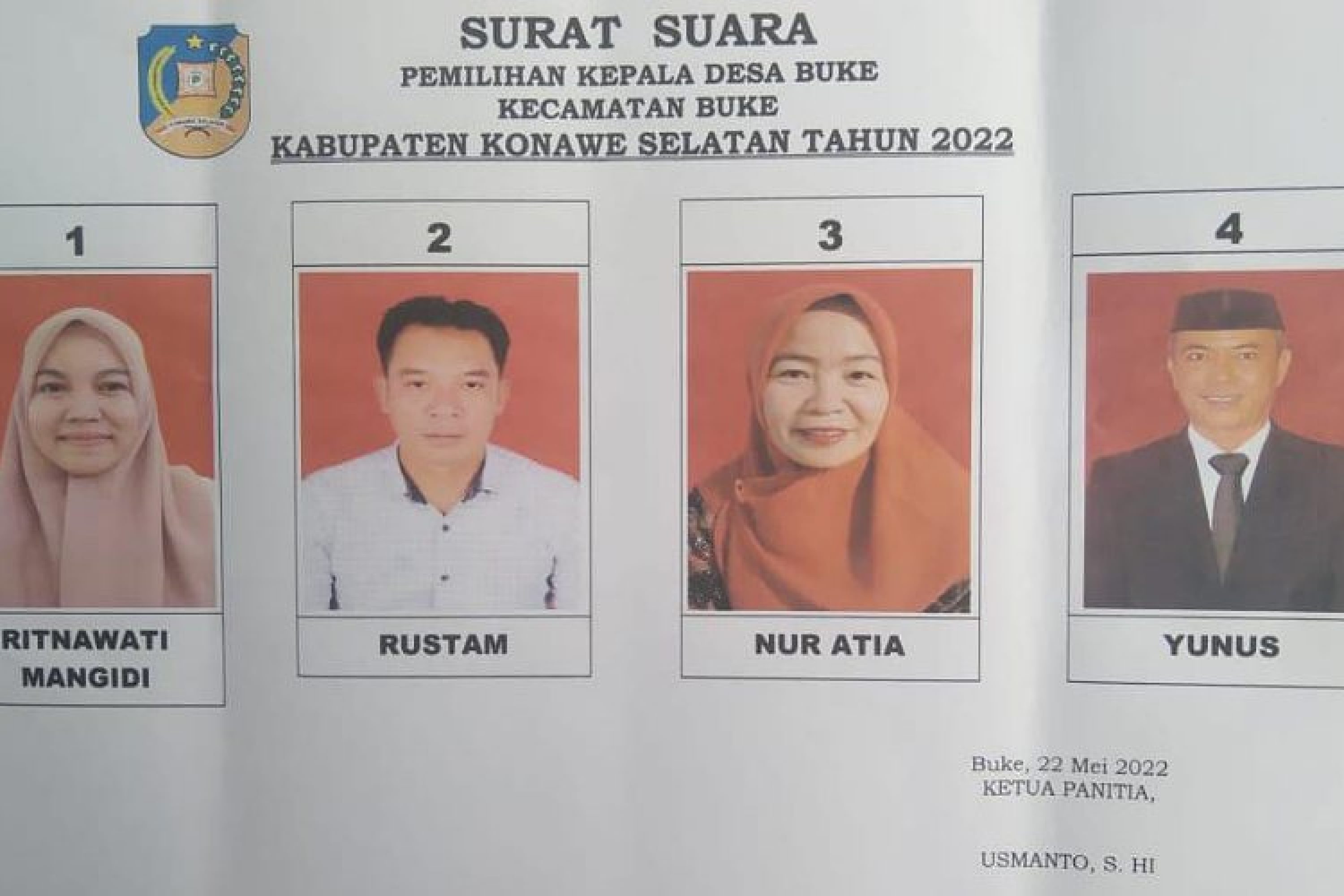 Pilkades Buke Bergejolak, Ketiga Calon Meminta Kadis DPMD Untuk Mengevaluasi kembali