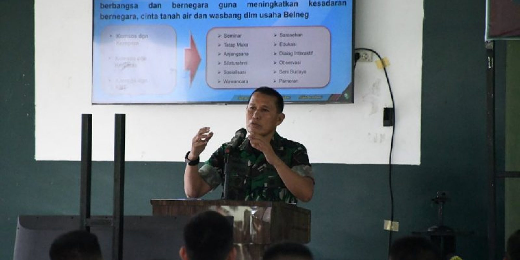 Aster Panglima TNI Kunjungi Yonif 725/Woroagi Dalam Rangka Pembekalan Kepada Personel Satgas Yonif 725/Woroagi