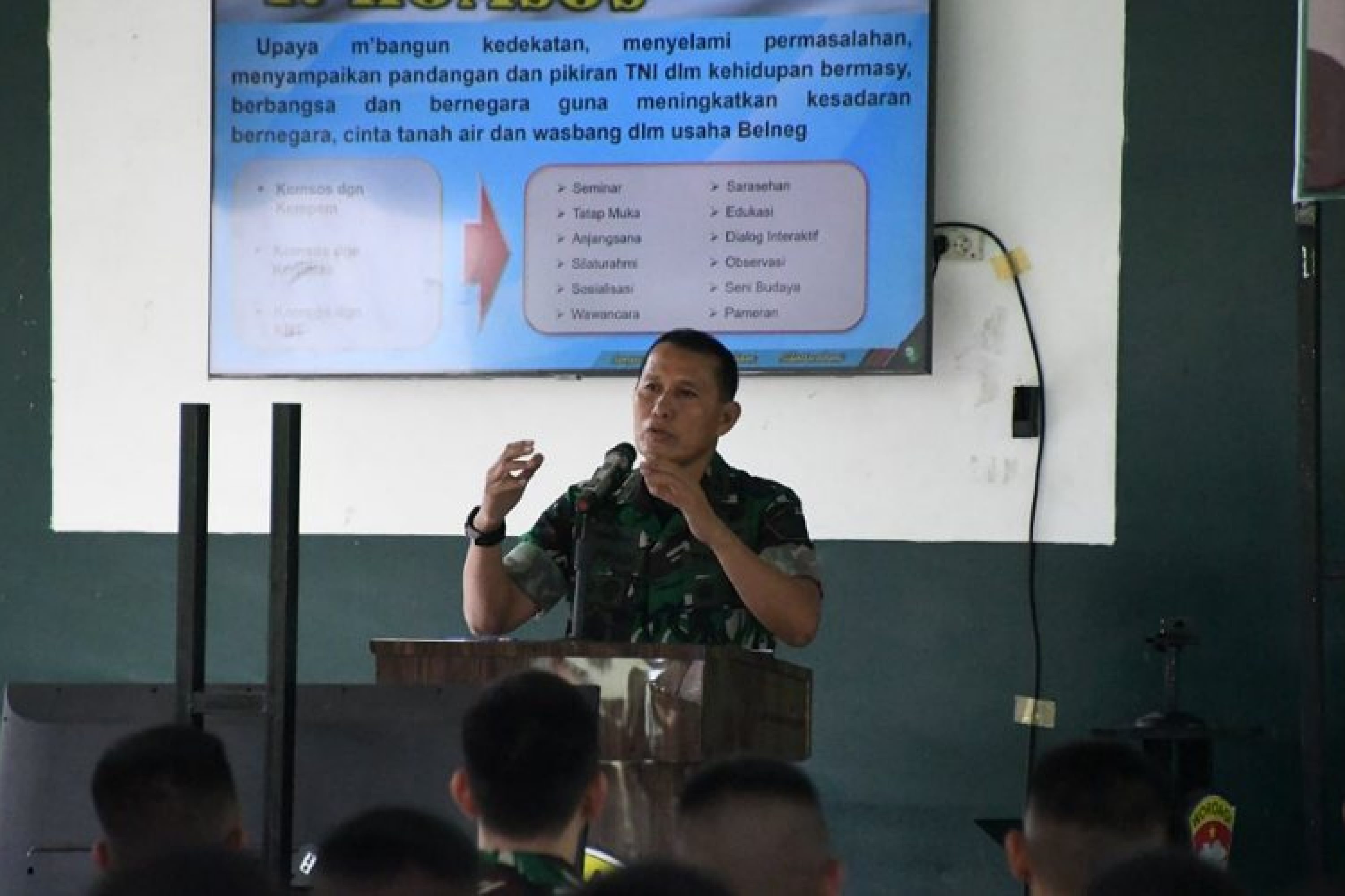 Aster Panglima TNI Kunjungi Yonif 725/Woroagi Dalam Rangka Pembekalan Kepada Personel Satgas Yonif 725/Woroagi