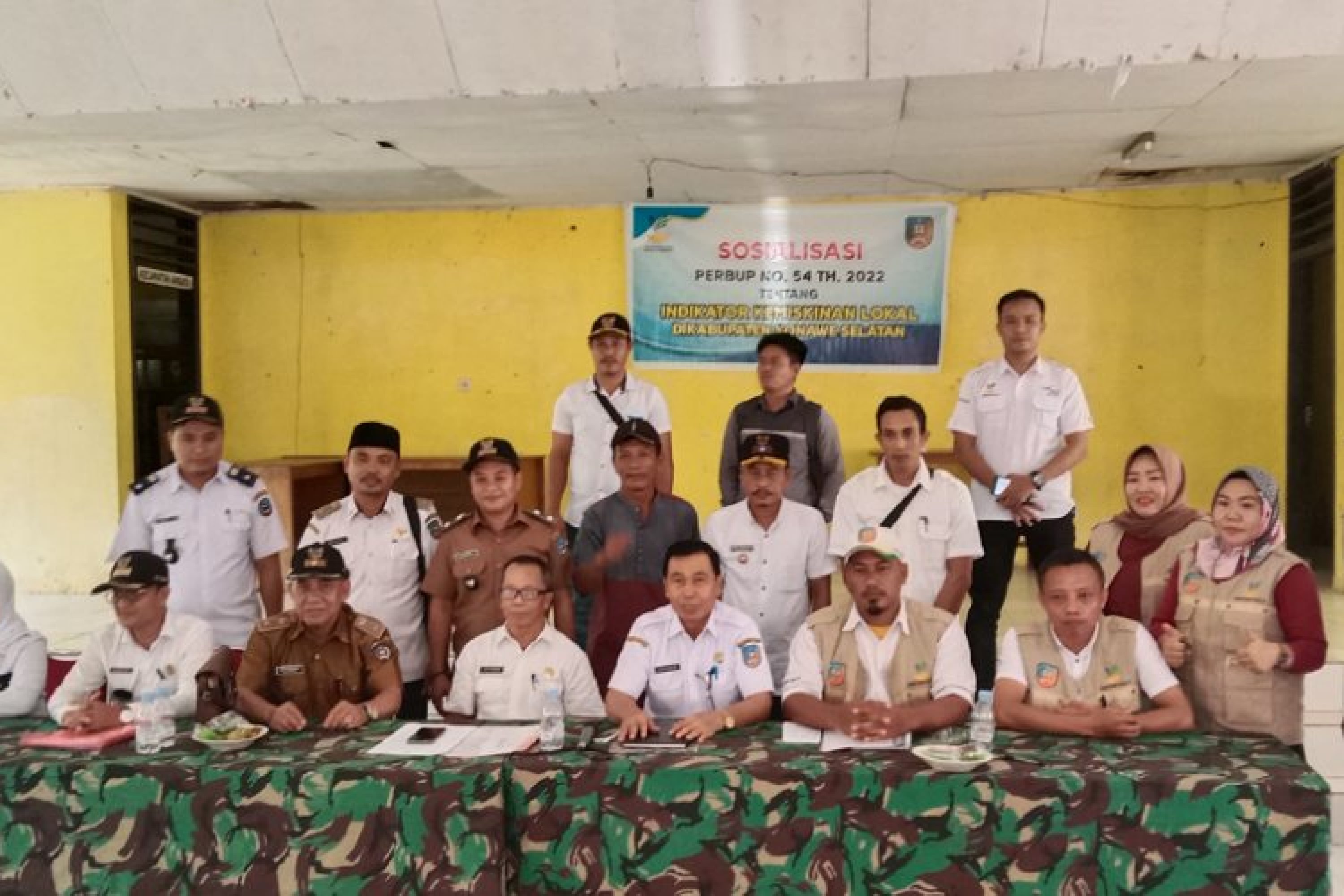 Dalam Rangka Upaya Memvalidkan Data TKSK, Dinsos Konsel Gelar Sosialisasi Perbub nomor 54 tahun 2022 di Kec. Angata