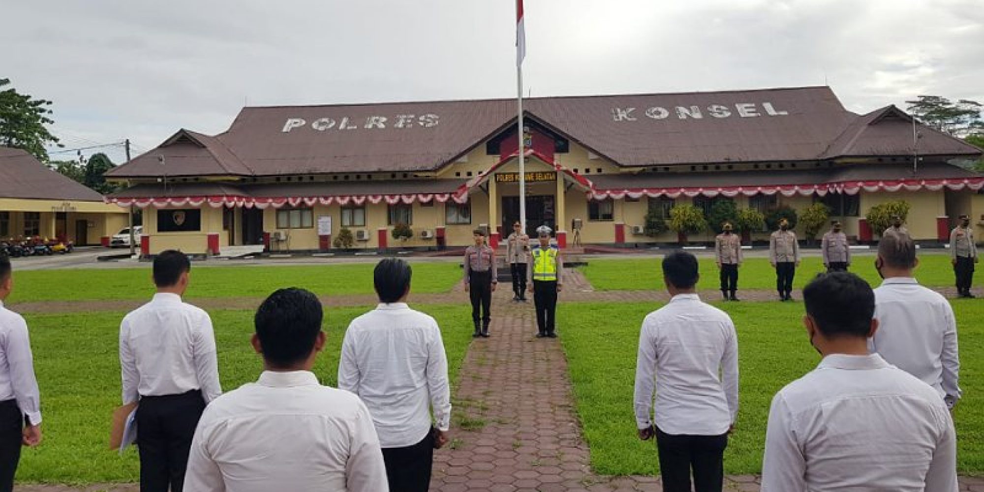 Pimpin Apel Pagi, Kapolres Konsel Berharap Pedomani Tribrata Dan Catur Prasetya Dalam Bertugas