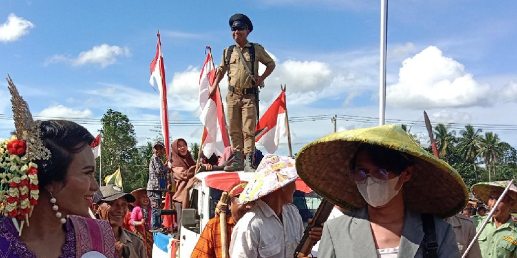 Peringati HUT RI Yang Ke 77, Pemerintah Kec. Angata Gelar Karnaval Dengan Tema “Perjuangan”