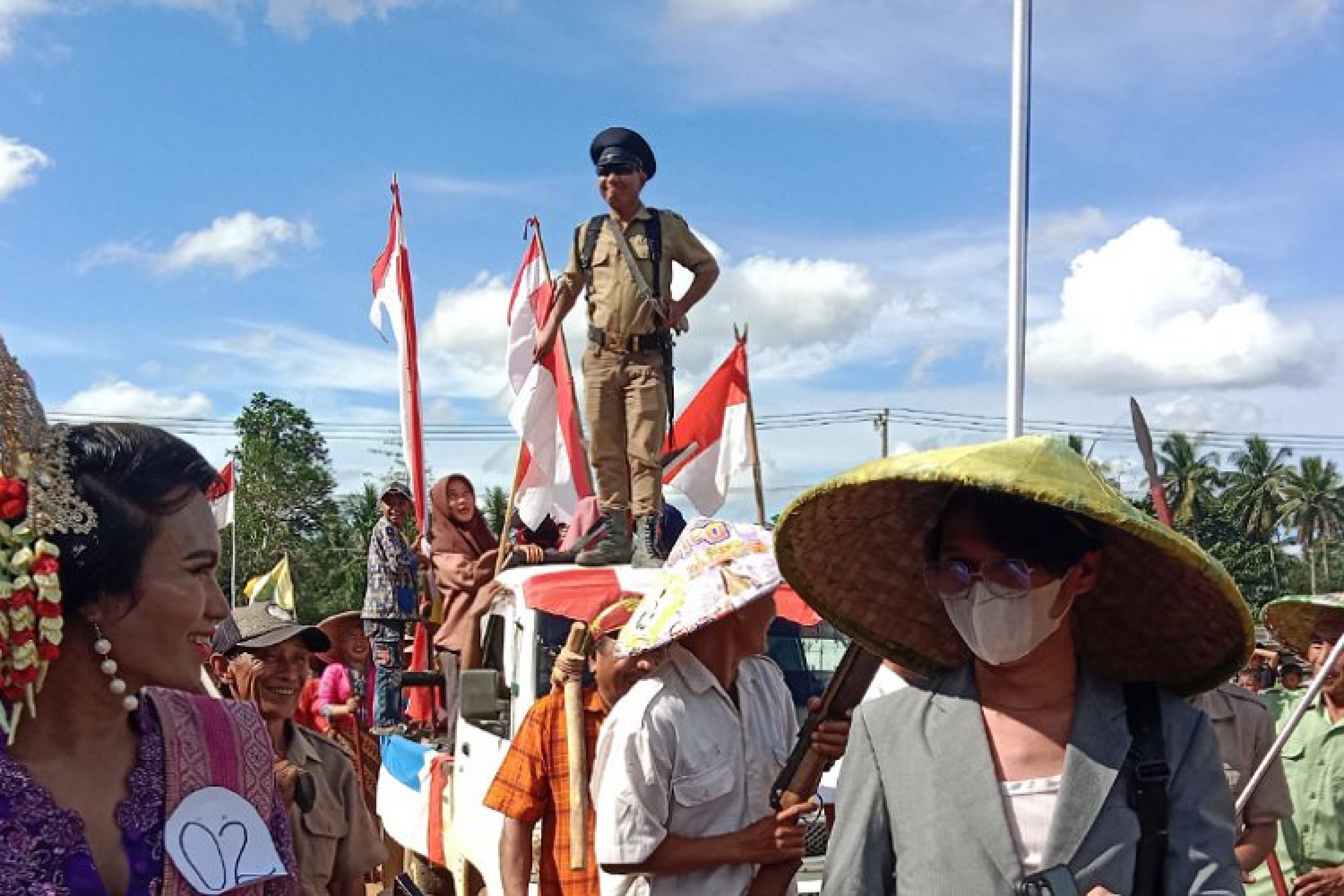 Peringati HUT RI Yang Ke 77, Pemerintah Kec. Angata Gelar Karnaval Dengan Tema “Perjuangan”