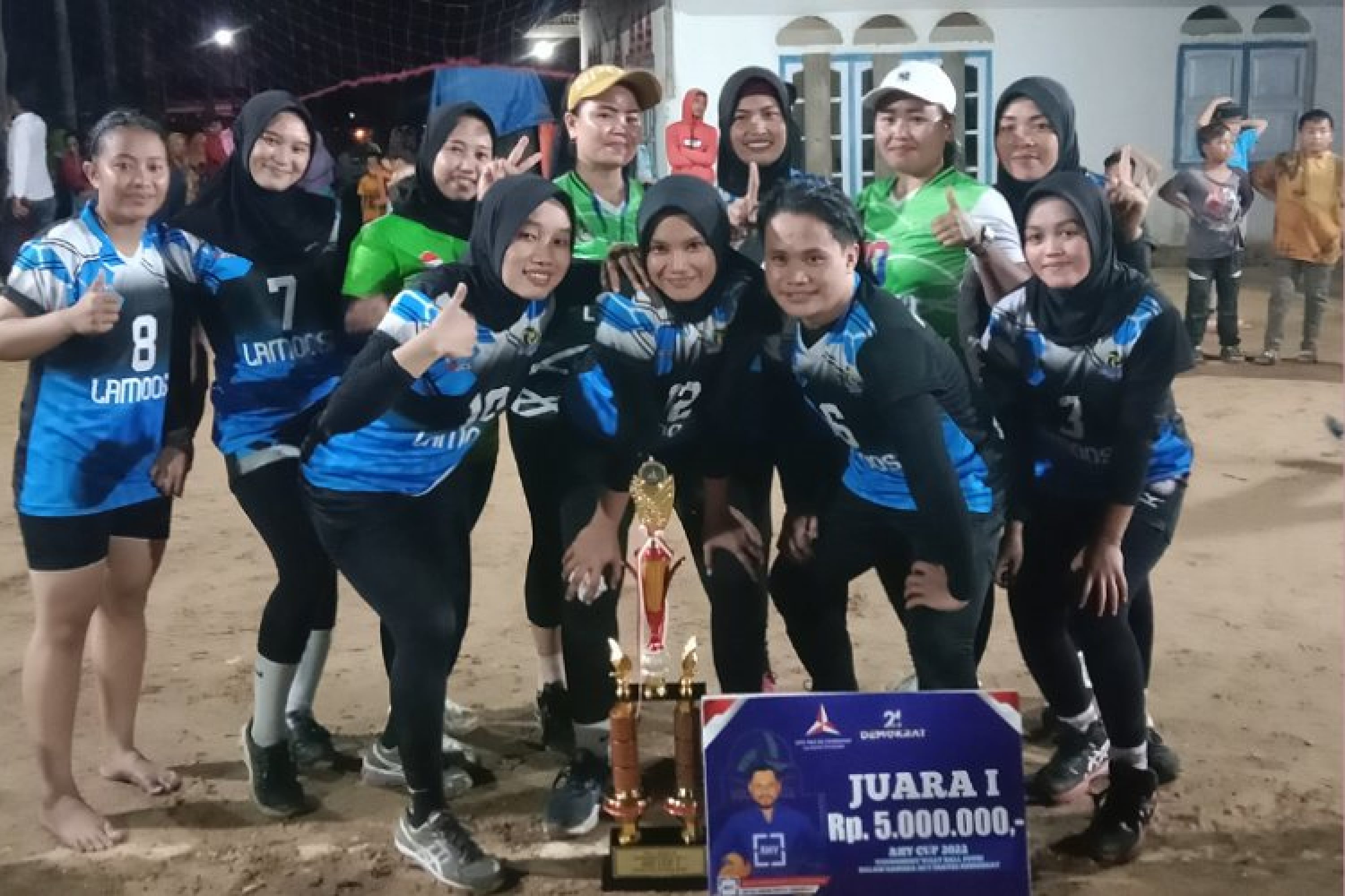Skuad Destroyerx Juarai Final Bola Voli AHY CUP I Di Konsel
