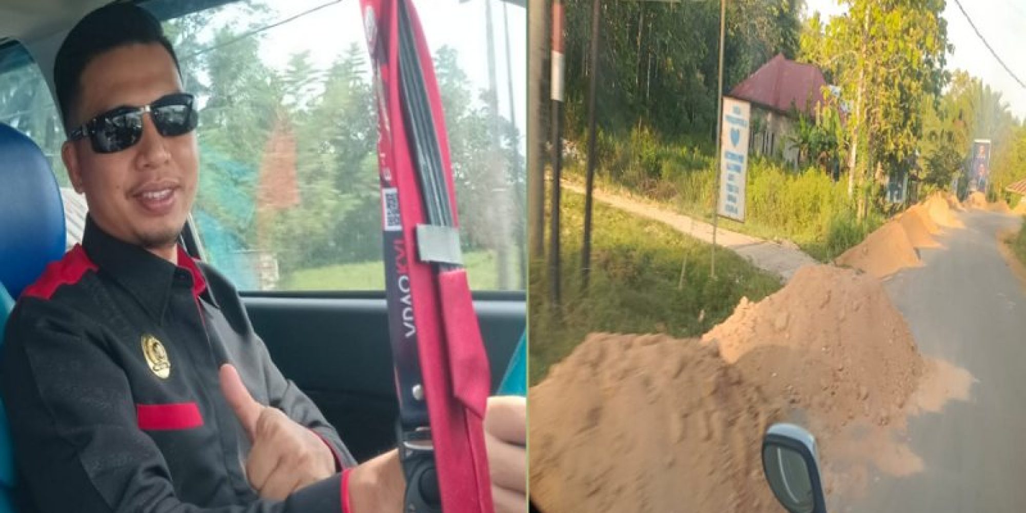 Diduga Tak Sesuai Spek, Proyek Penimbunan Bahu Jalan Puao – Motaha Jadi Sorotan Masyarakat