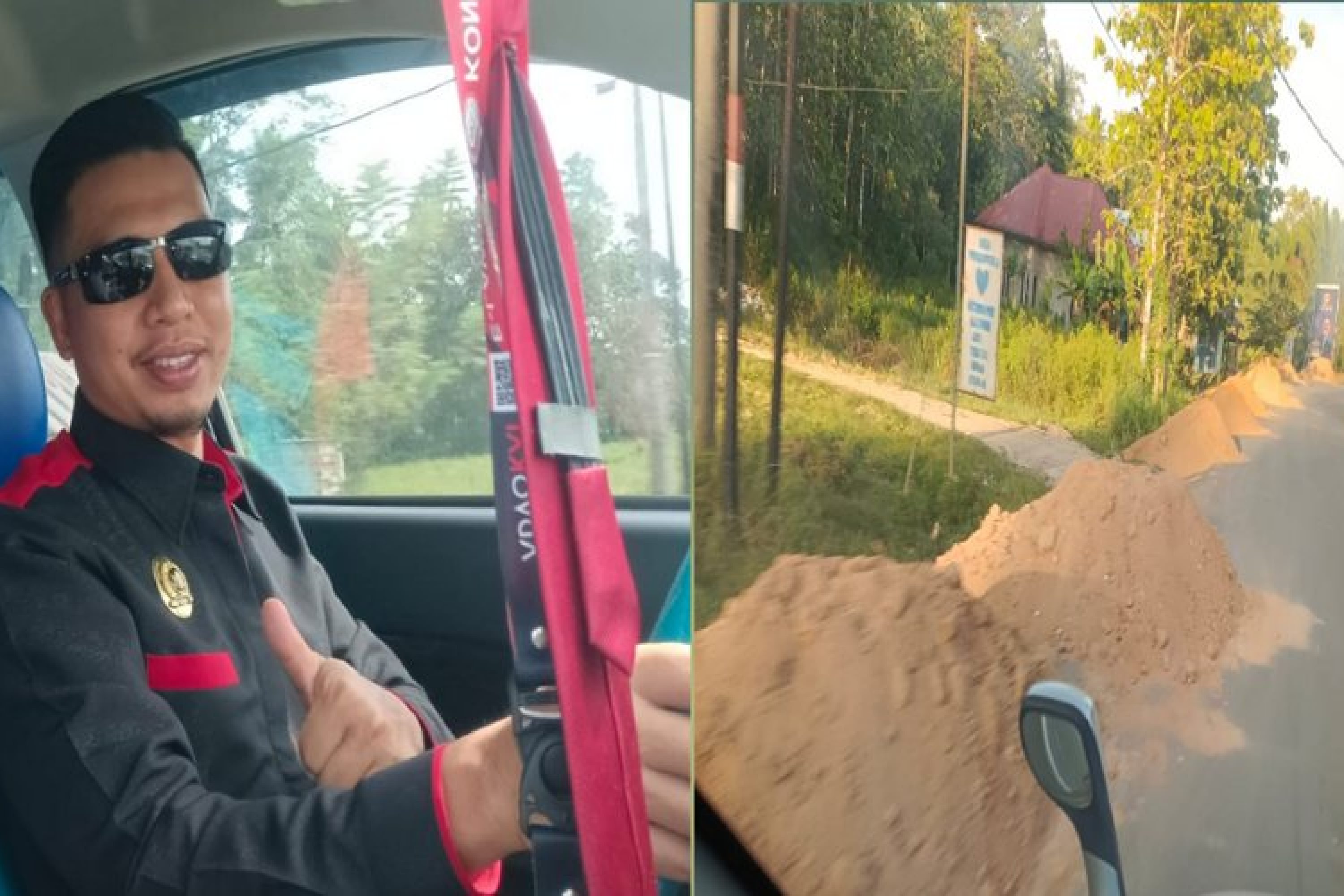 Diduga Tak Sesuai Spek, Proyek Penimbunan Bahu Jalan Puao – Motaha Jadi Sorotan Masyarakat