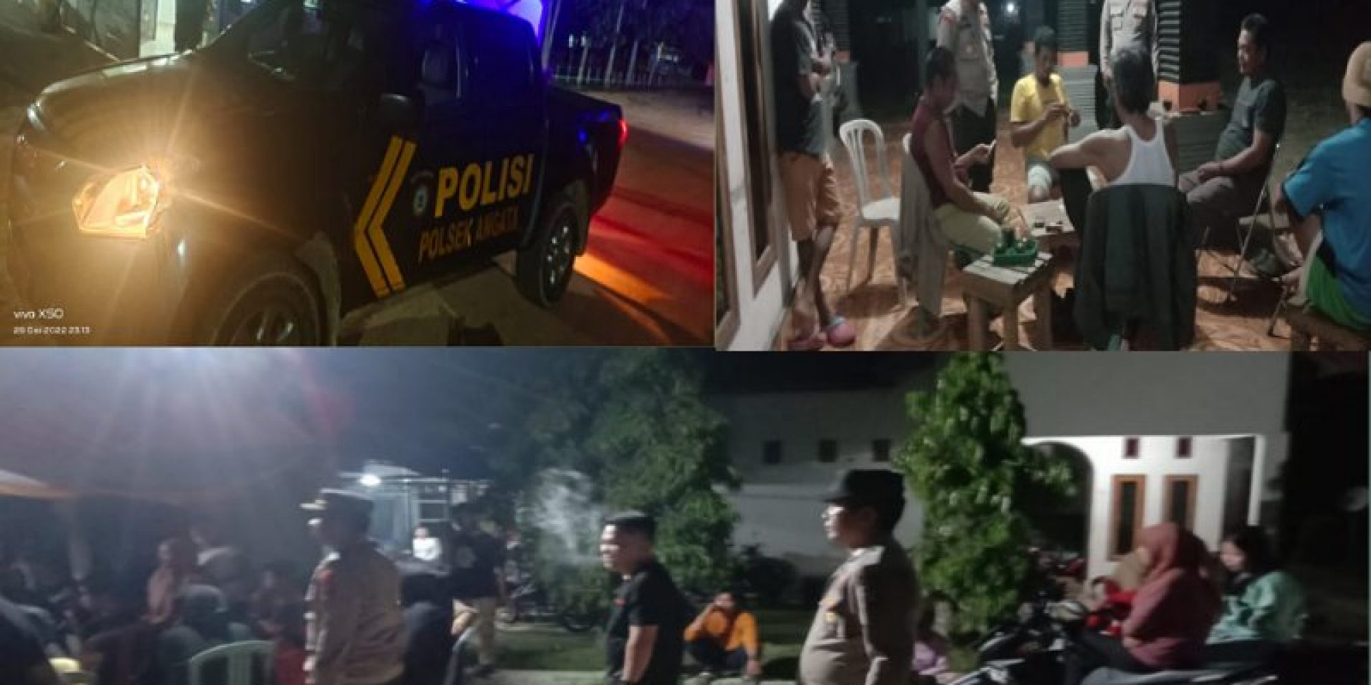 Pastikan Situasi Aman Dan Kondusif, Polsek Angata Gelar Patroli Di jam – Jam Rawan
