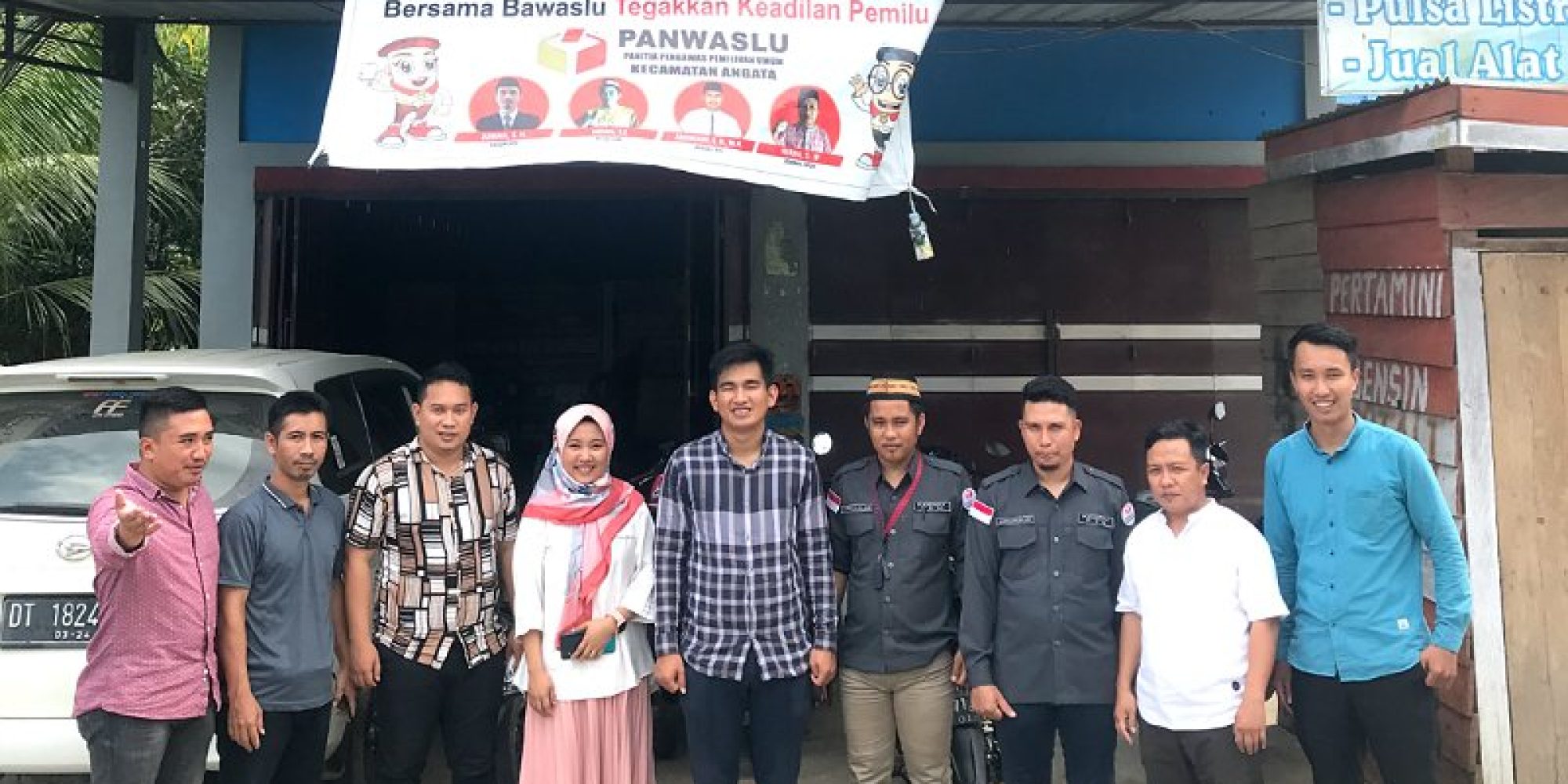 Usai Dilantik, PPK Kec Angata Berkunjung Ke Sekretariat Panwaslu Kecamatan