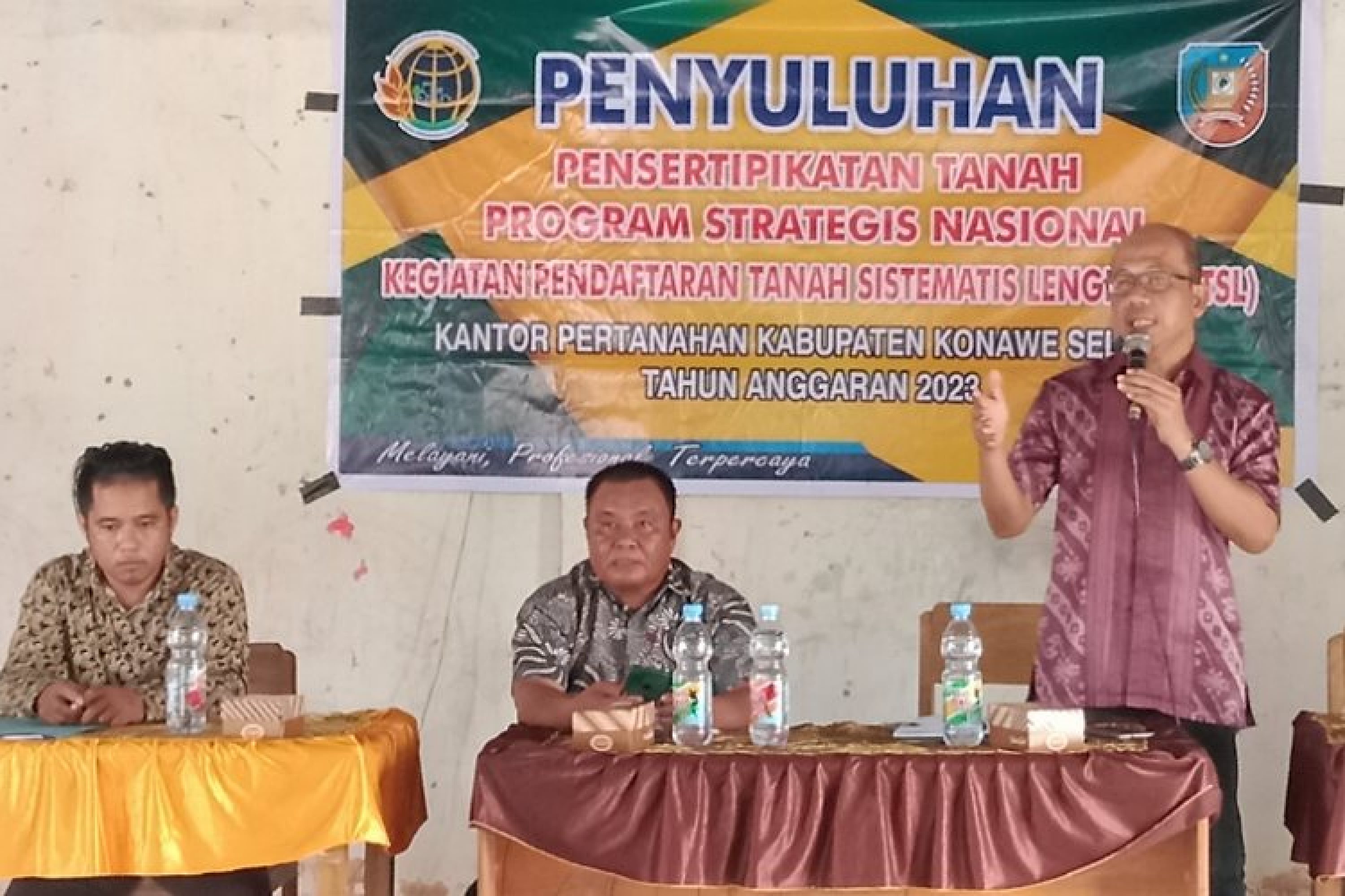 Percepat Pendataan PTSL 2023, BPN Konsel Gelar Penyuluhan Di Kecamatan Angata