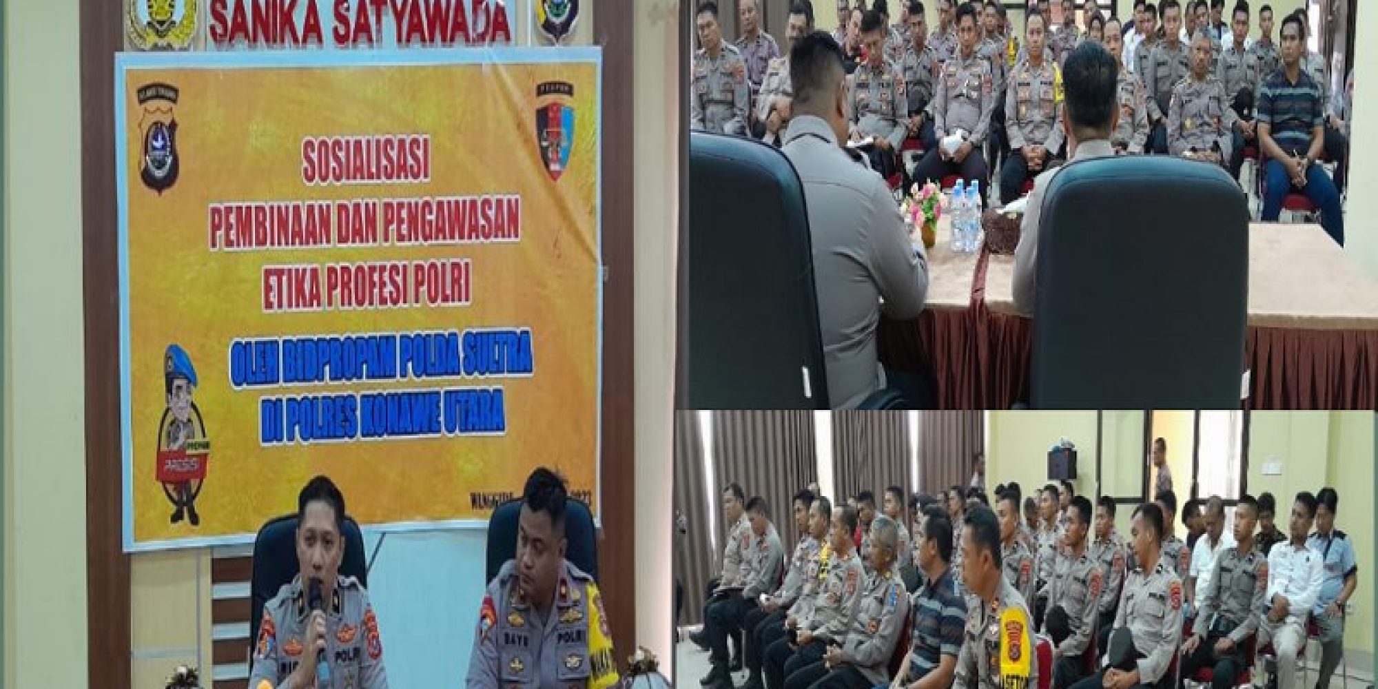 Tingkatkan Pengawasan Etika Profesi Polri, Polda Sultra Gelar Sosialisasi Di Polres Konut