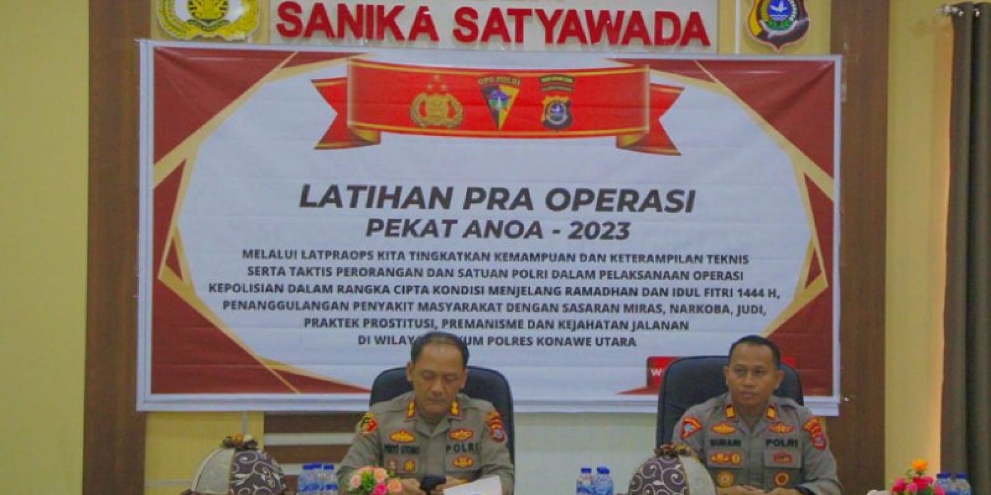 Buka Latpra Ops Pekat Anoa 2023, Kapolres Konut : Ciptakan Situasi Kamtibmas Yang Aman, Tertib Dan Kondusif