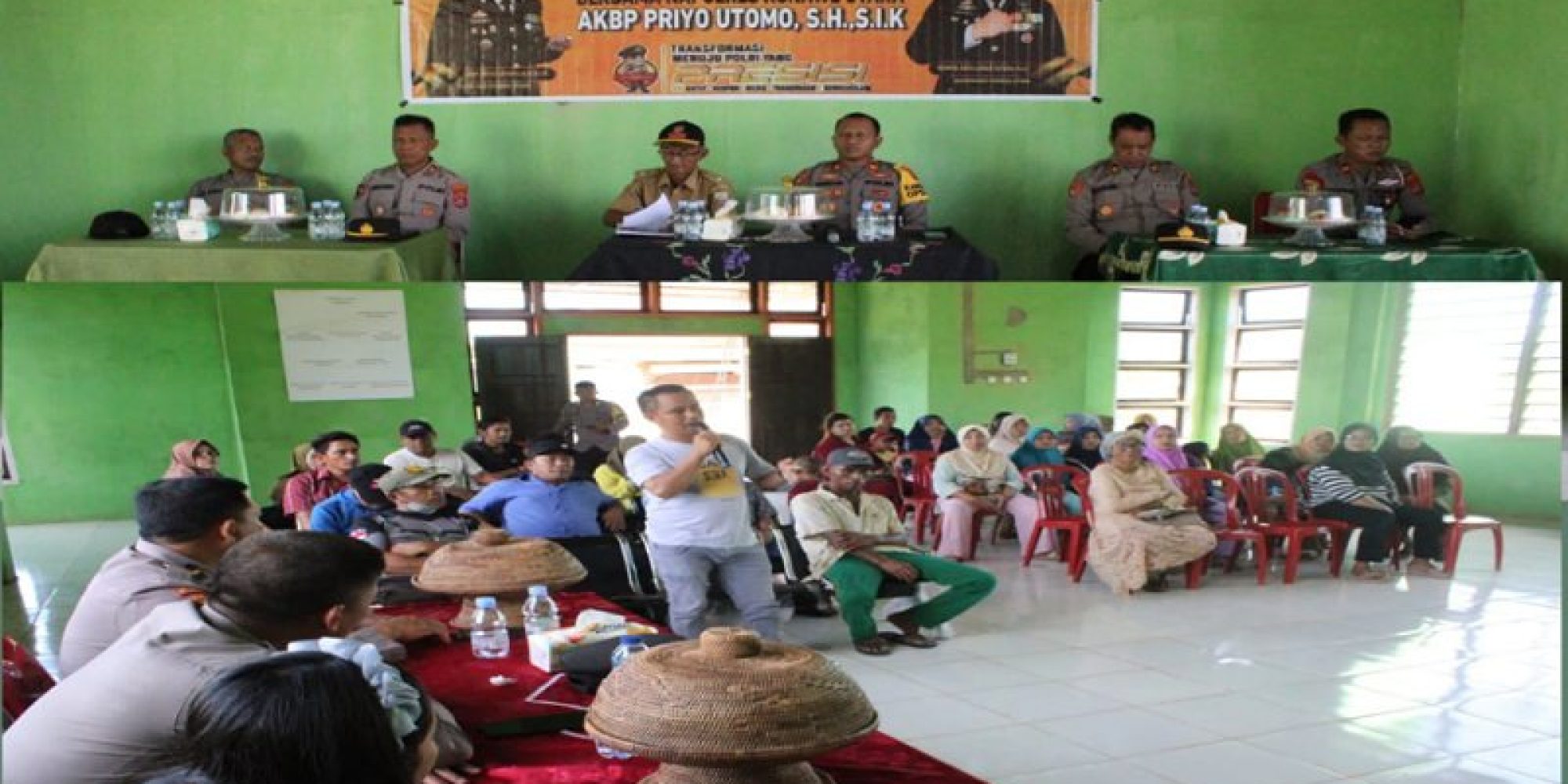Gelar Jumat Curhat, Polres Konut Tampung Keluhan Warga Terkait Sembrawutnya Pasar laronanga