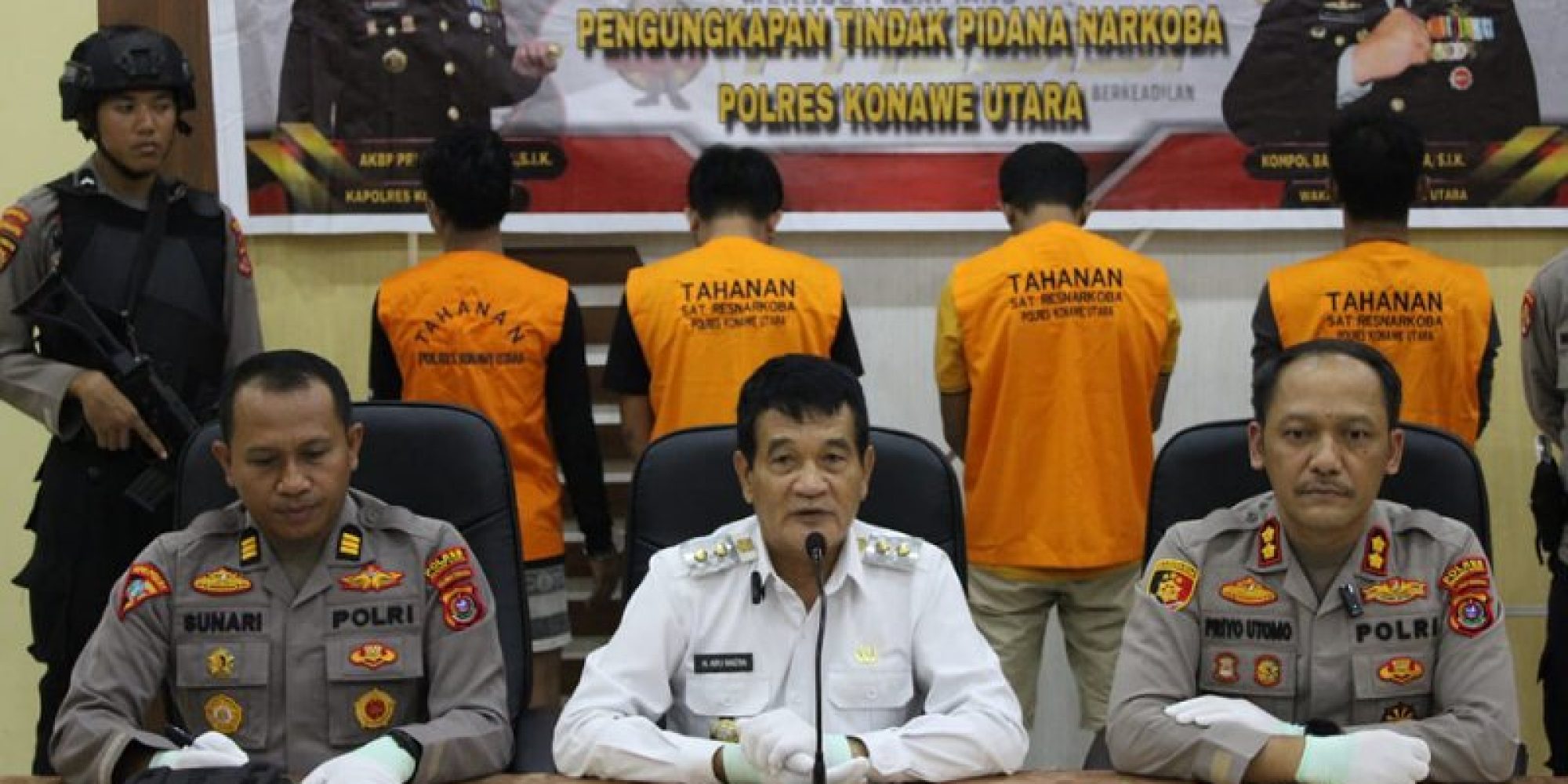 Empat Pengedar Sabu Berhasil di Tangkap Polres Konut Periode Januari Hingga Awal Maret 2023