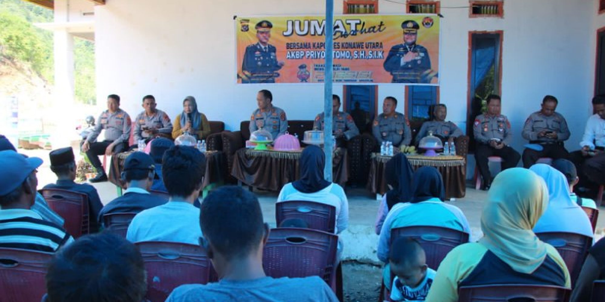 Jum’at Curhat Di Desa  Alawanggudu  Kapolres Konawe Utara Serap Aspirasi dan Belanja Masalah Warga