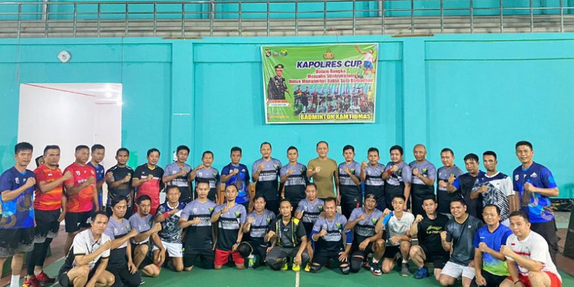 Kapolres Konut Resmi Buka Turnament Bhadminton Kamtibmas 2023