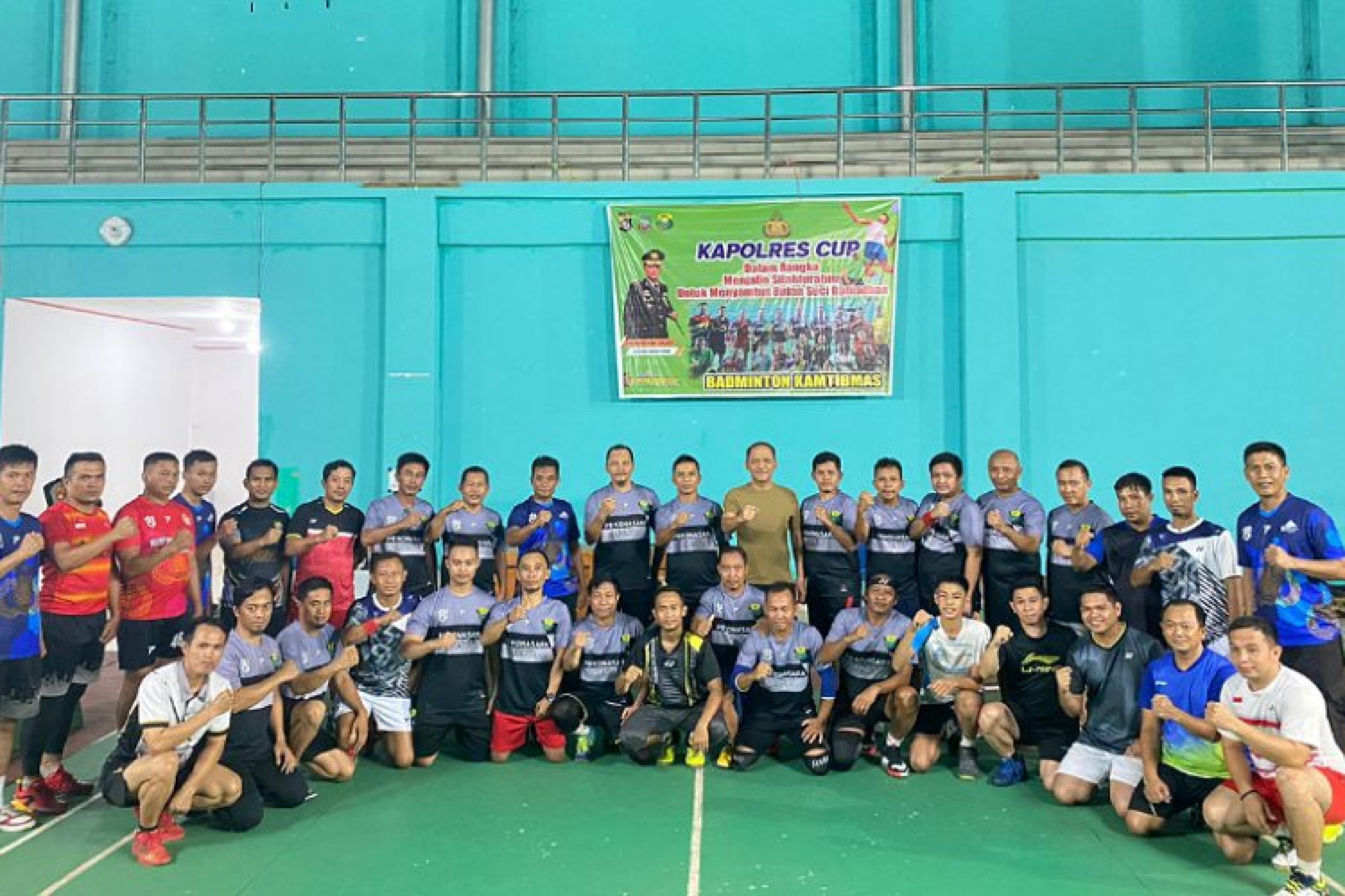 Kapolres Konut Resmi Buka Turnament Bhadminton Kamtibmas 2023