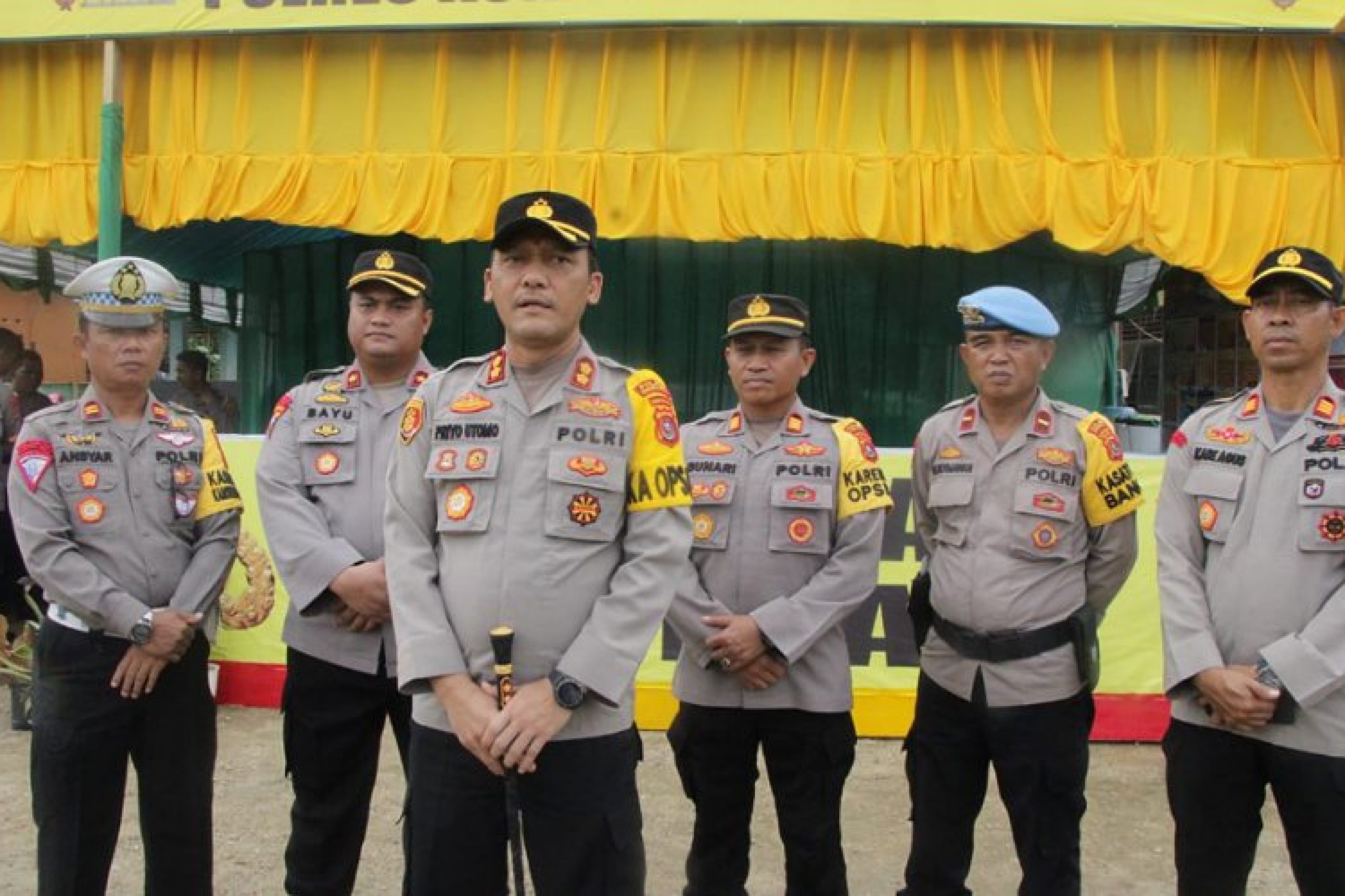 Kapolres Konawe Utara bersama Tim Was Ops Polda Sultra Tinjau Pospam Asera