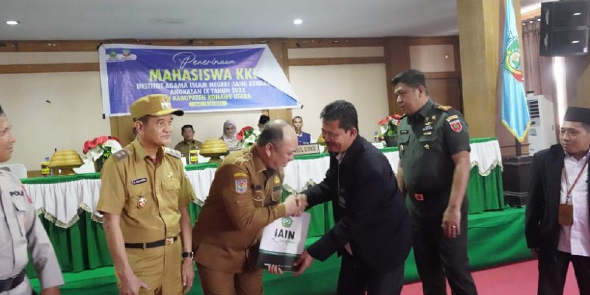 Bupati Konawe Utara Terimah Kedatangan Mahasiswa IAIN Kendari, Guna Melaksanakan KKN Di Konut