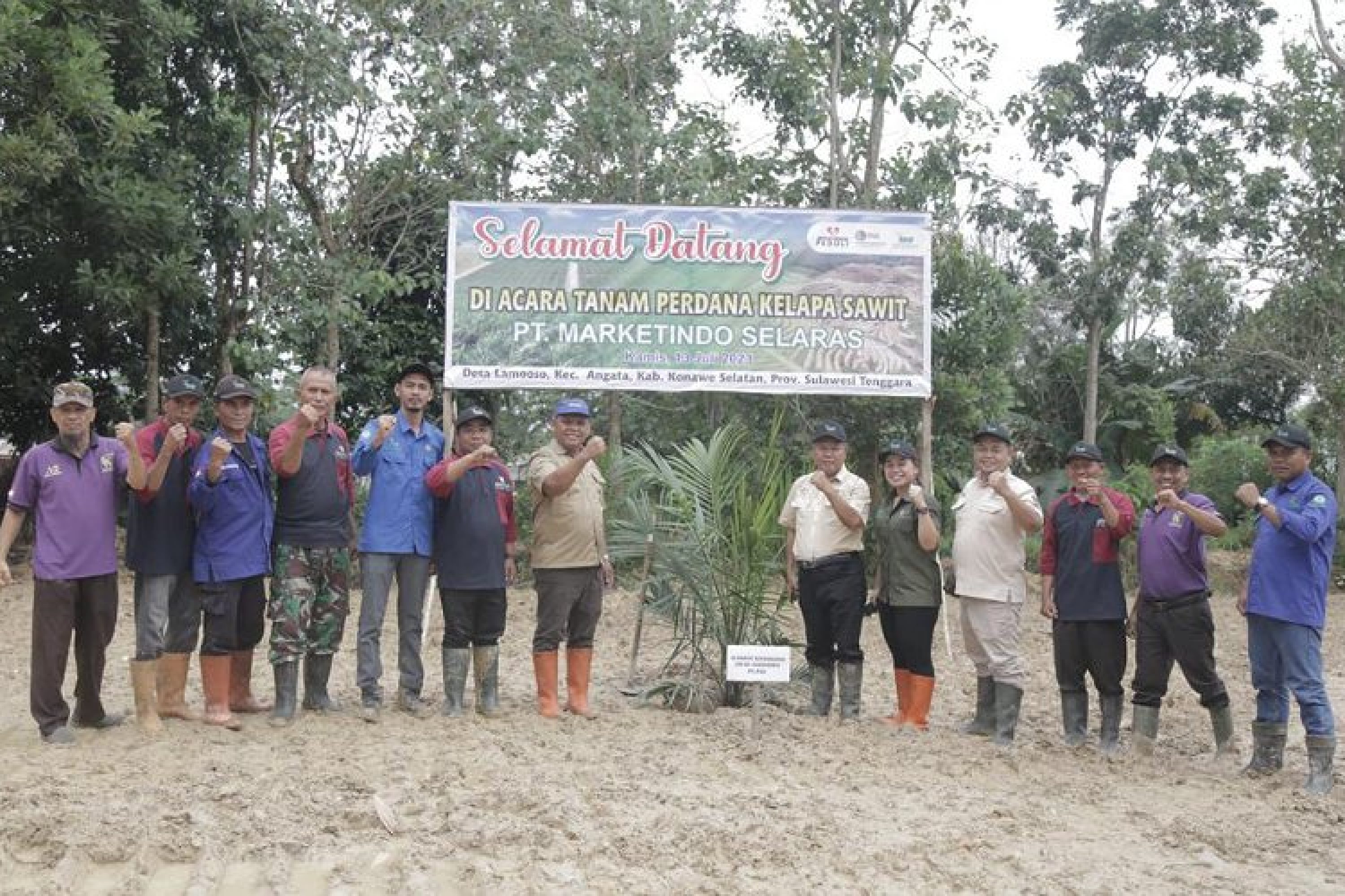 PT Marketindo Selaras (MS) Sukses Gelar Penanaman Perdana Kelapa Sawit di Konsel