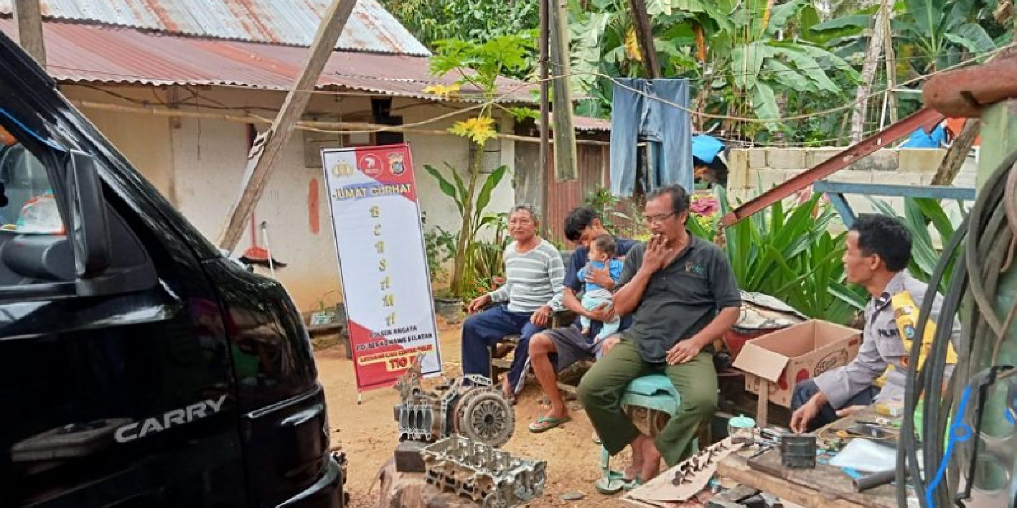 Jum’at Curhat Polsek Angata, Warga Keluhkan Jalan Yang Rusak