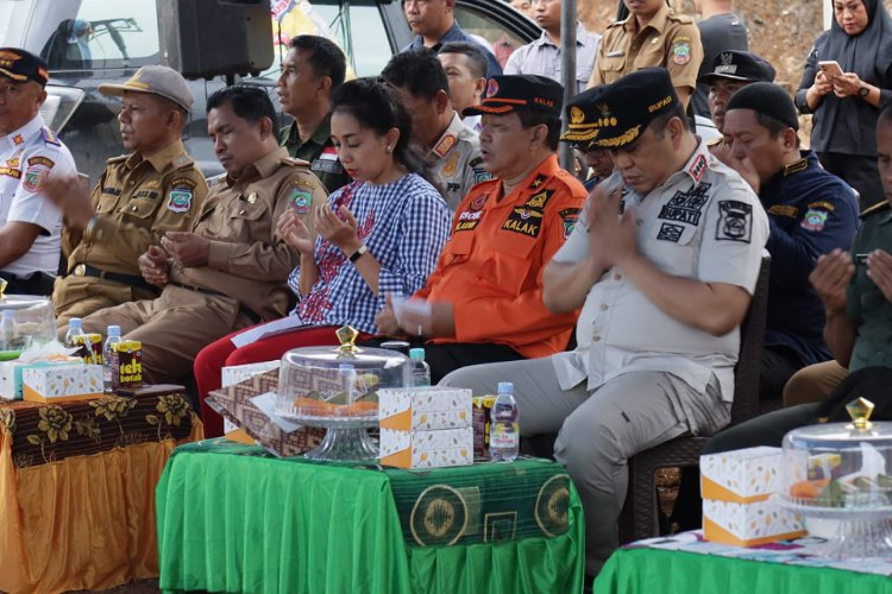 Bentuk Komitmen Pemda Konut Bantu Warga Korban Banjir 2019, Bupati Ruksamin Gelar Pelatakan Batu Pertama Huntap