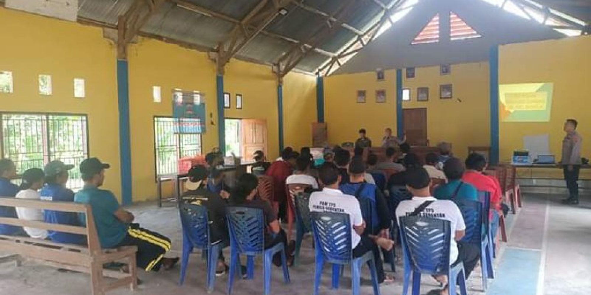 Polsek Mowila Gelar Pelatihan Kemampuan Petugas Pos Satkamling Tangani Gangguan Keamanan