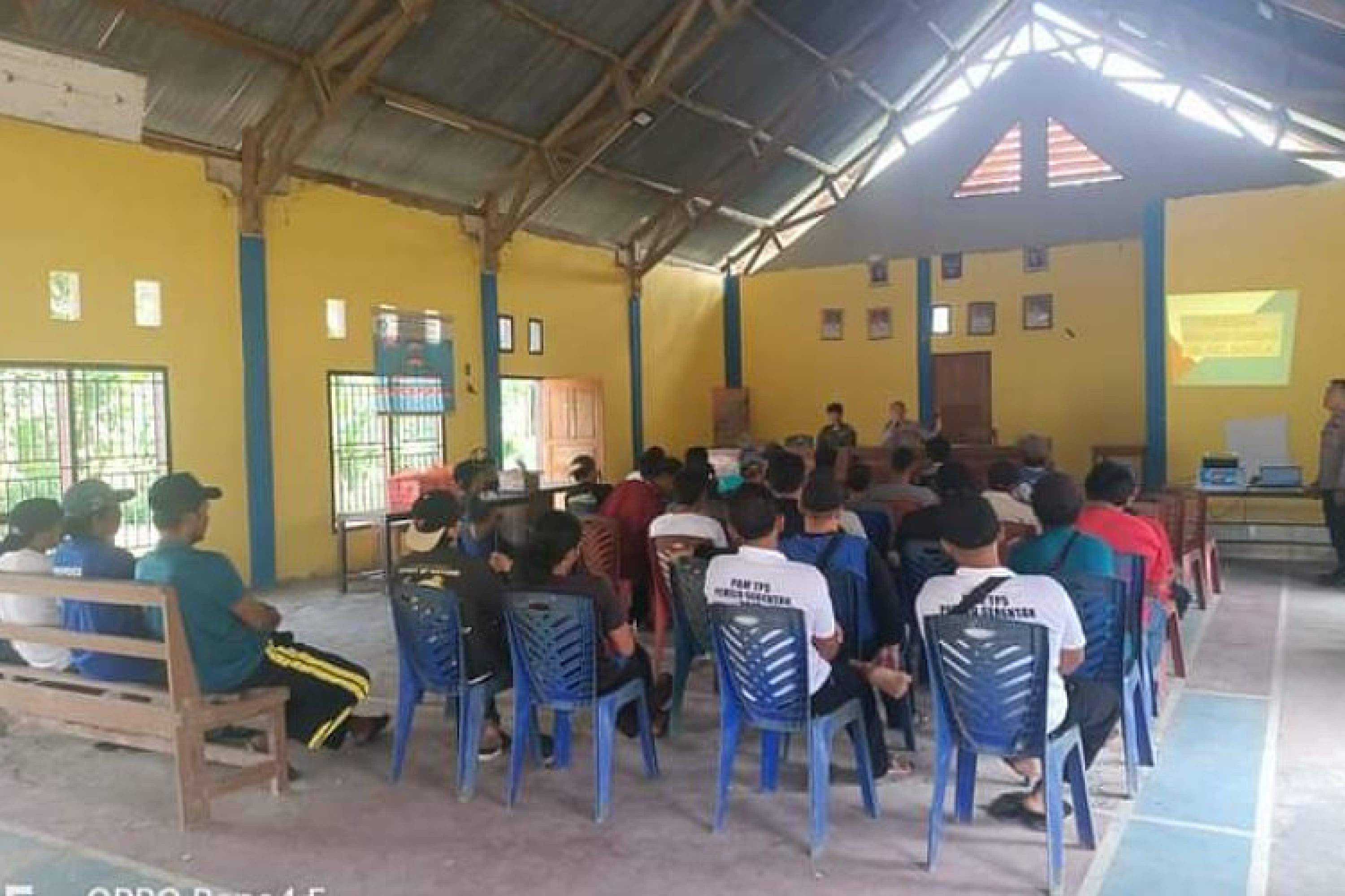 Polsek Mowila Gelar Pelatihan Kemampuan Petugas Pos Satkamling Tangani Gangguan Keamanan
