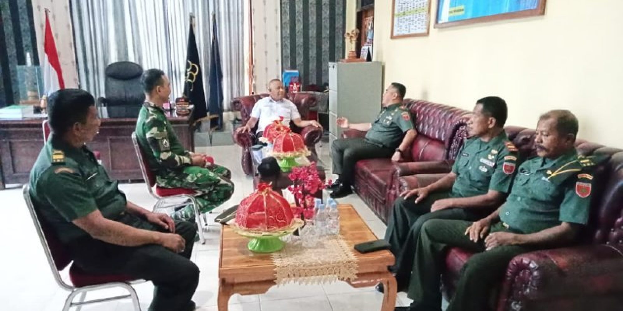Silaturahim, Dandim Muna Sambangi Lapas Kelas II B Raha