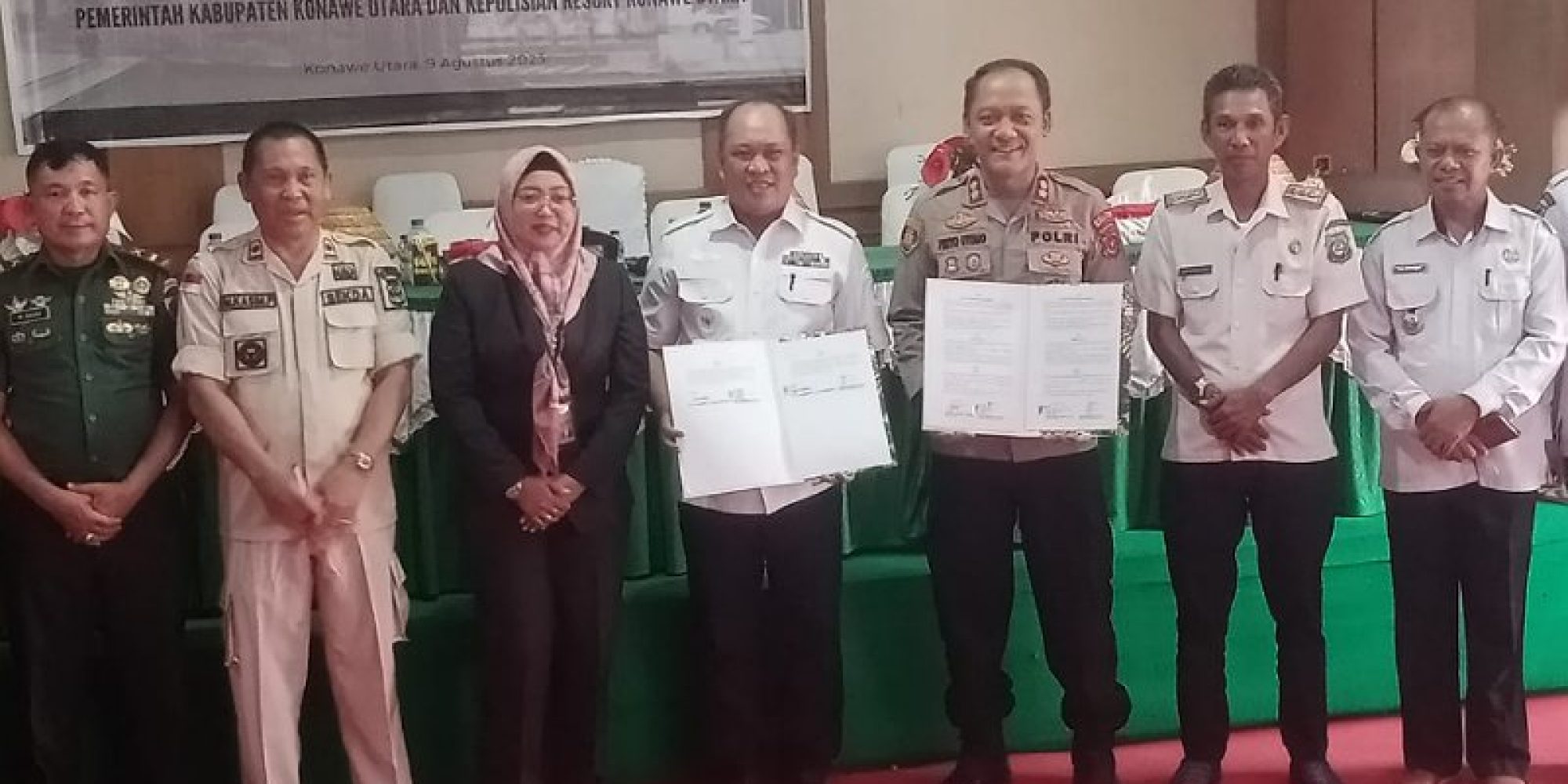 Maksimalkan Pelayanan Masyarakat, Bupati Konut, H Ruksamin Teken MOU Kerja Sama Dengan PN Unaaha