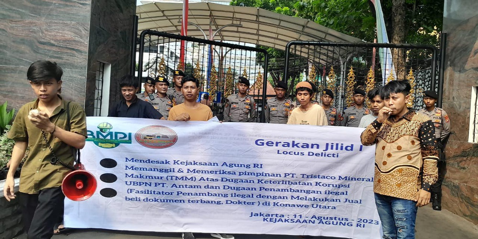Aksi Depan Kejagung RI, KGMI Minta Segera Tetapkan Tersangka Pimpinan PT TMM