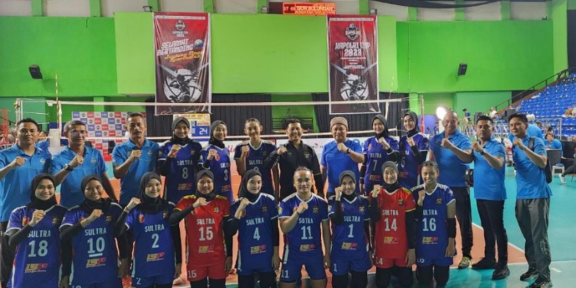 Tim Voli Putri Polda Sultra Berhasil Melaju ke Final Four Turnamen Kapolri Cup 2023