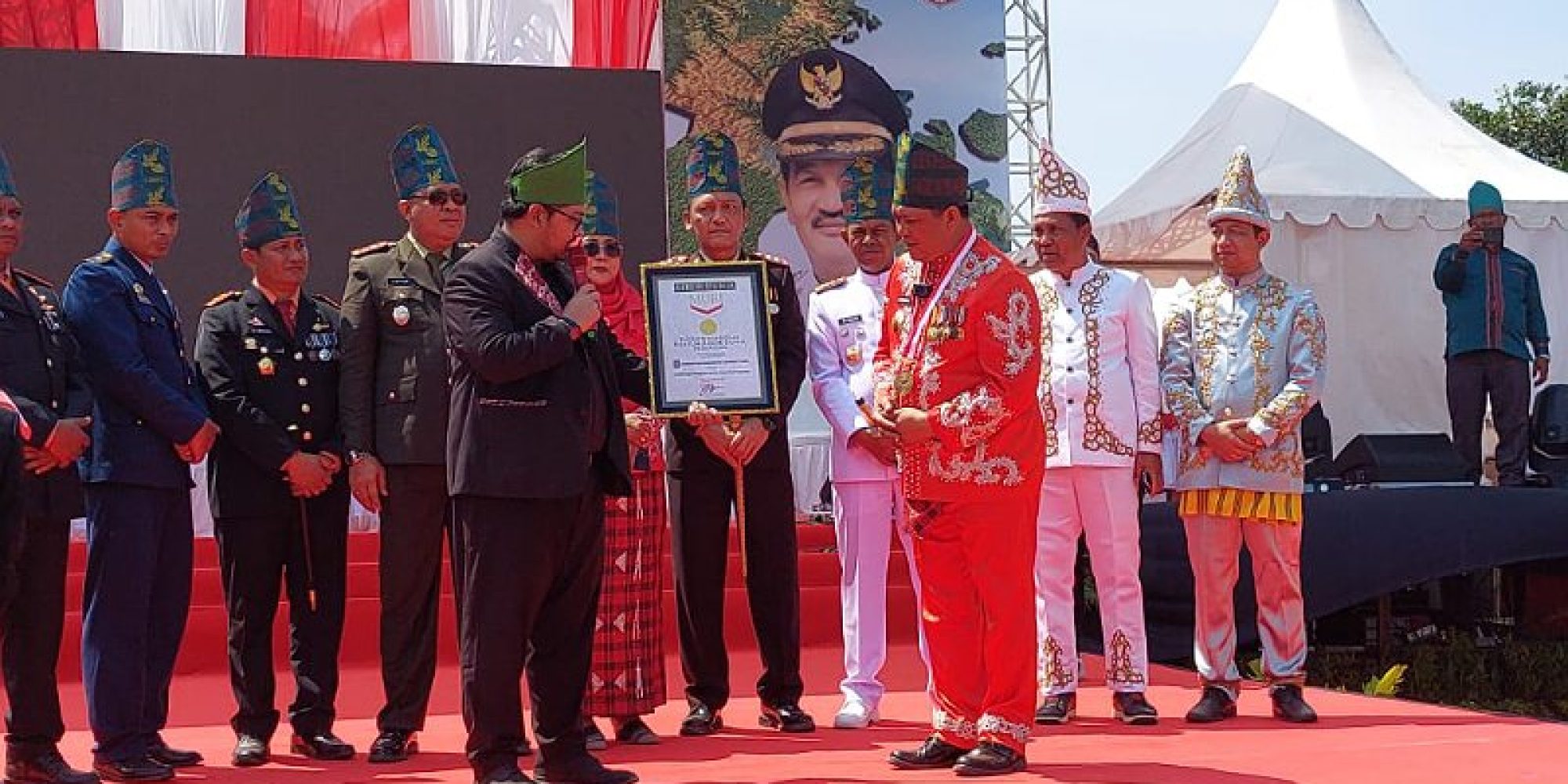 HUT – RI ke – 78 Konawe Utara Sukses Meraih Rekor Muri Dunia Dua Sekaligus