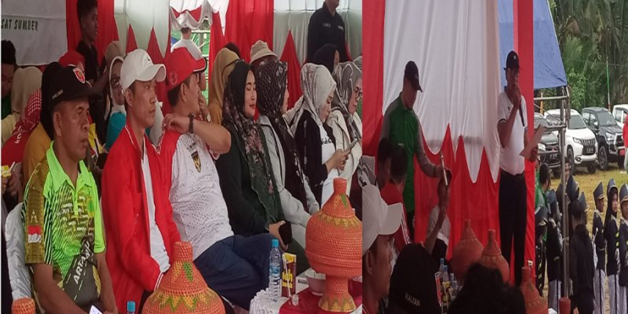 Meski Di Guyur Hujan, Pembukaan Porseni Di Kecamatan Wawolesea Tetap  Semangat NKRI