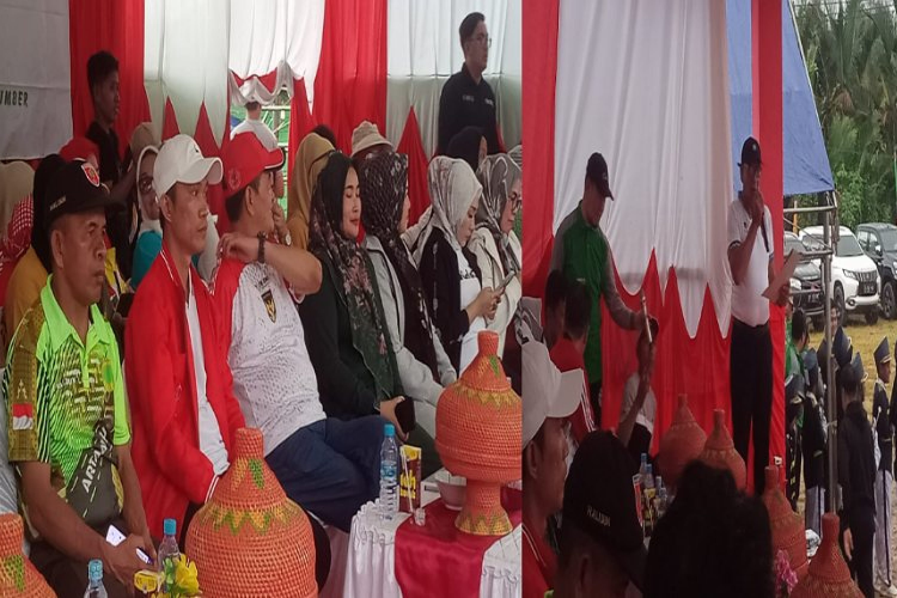 Meski Di Guyur Hujan, Pembukaan Porseni Di Kecamatan Wawolesea Tetap  Semangat NKRI