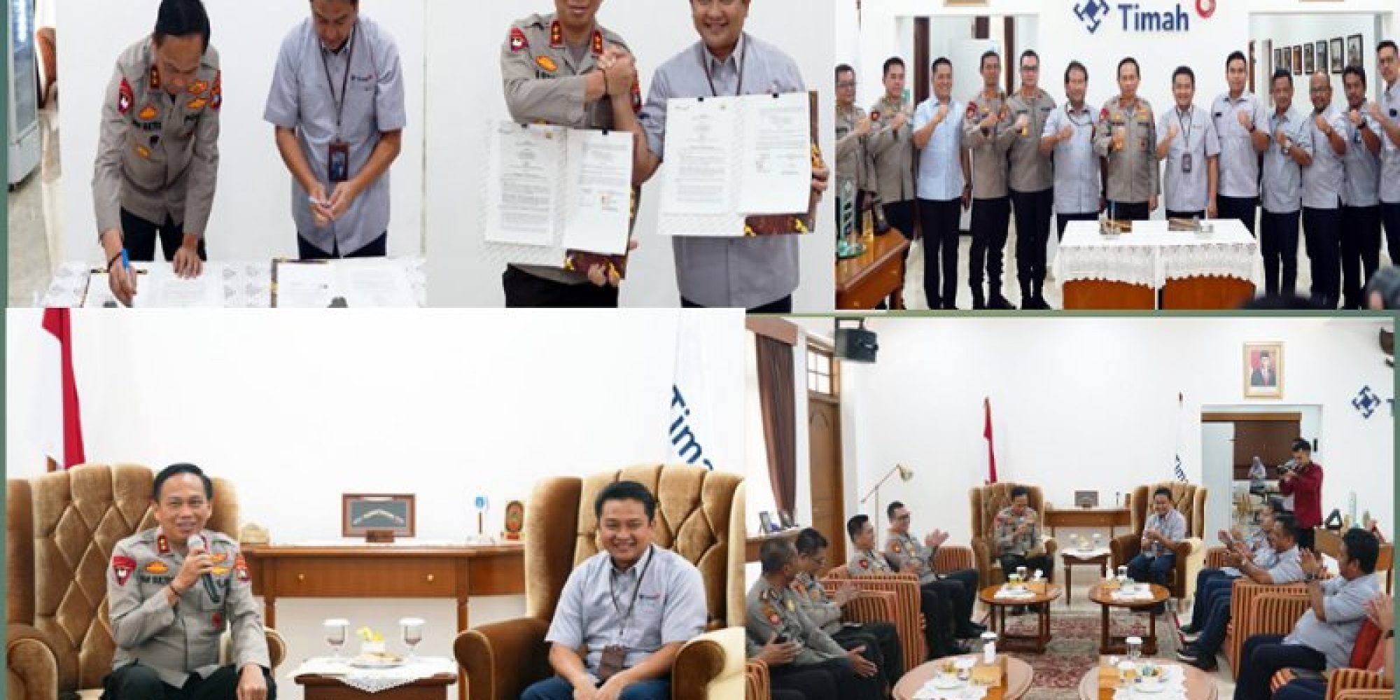 Perketat Pengamanan Obvitnas dan Konsesi, Dirut PT Timah Tbk Teken Adendum Naskah Kesepahaman dengan Kapolda Babel