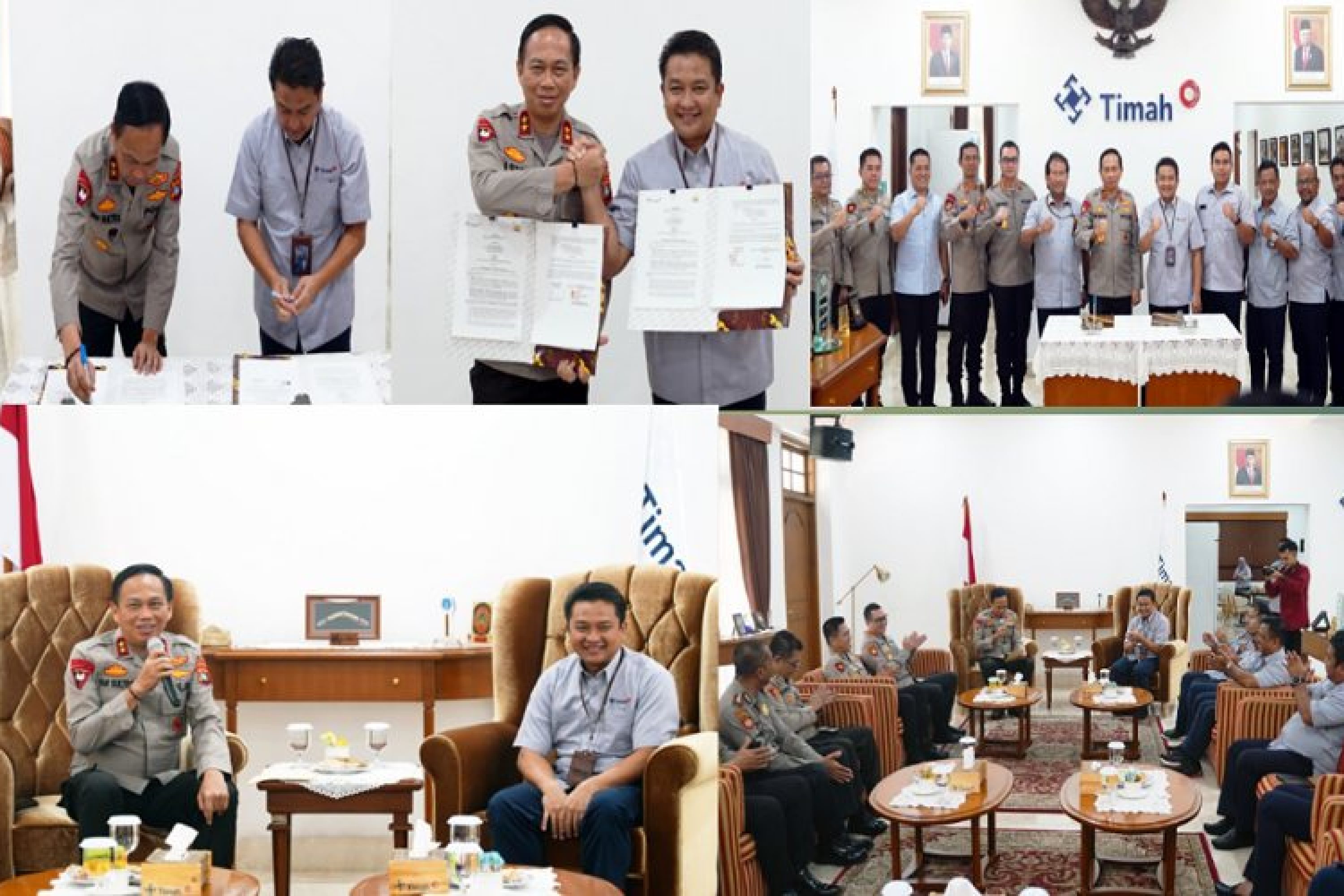Perketat Pengamanan Obvitnas dan Konsesi, Dirut PT Timah Tbk Teken Adendum Naskah Kesepahaman dengan Kapolda Babel