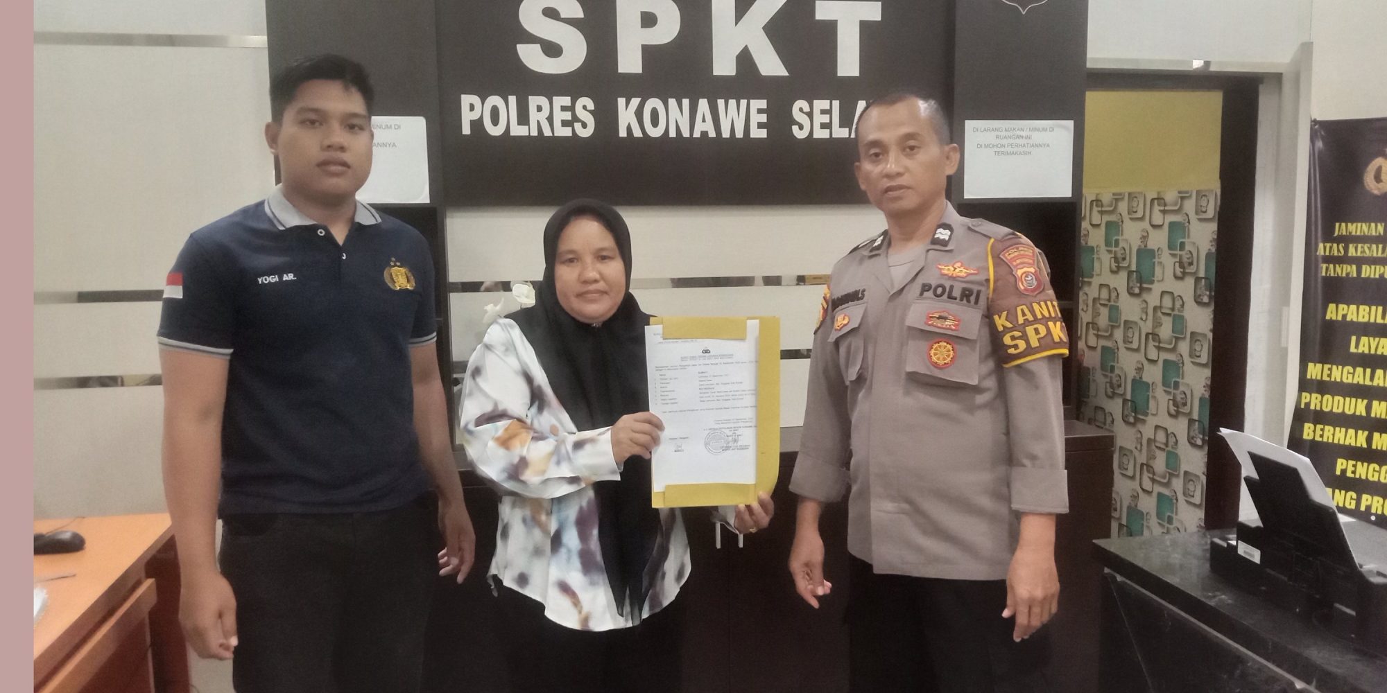 Segel Kantor Dan Balai Desa, Oknum Warga Asal Kec Angata Resmi di Adukan ke Polres Konsel