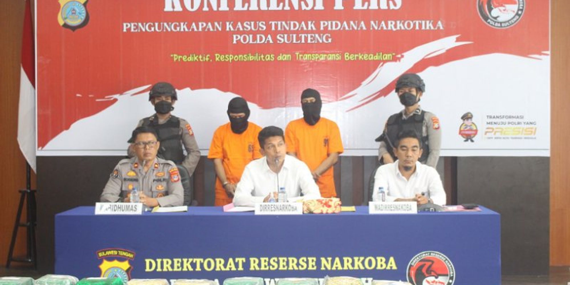 Ditresnarkoba Polda Sulteng tangkap 20 Kg Sabu Asal Makassar