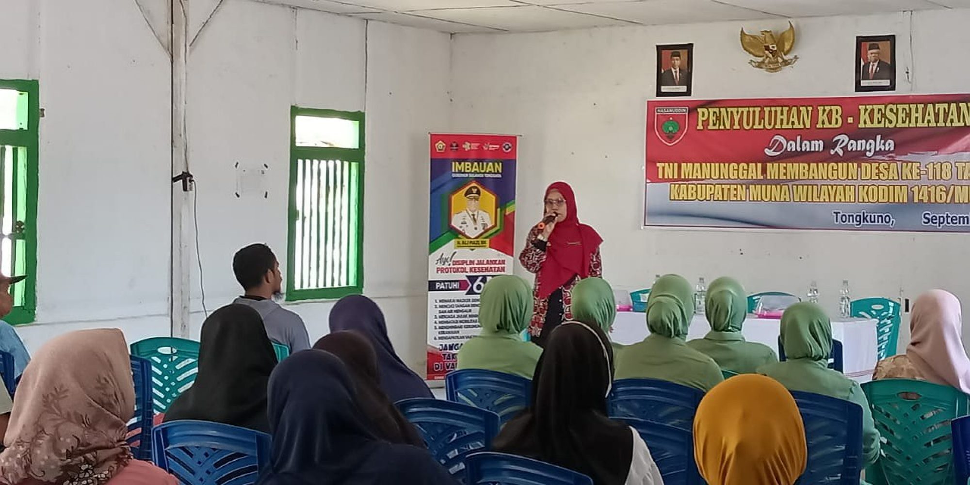 Satgas TMMD 118 Kodim 1416/Muna Gelar Sosialisasi Tentang KB Kesehatan
