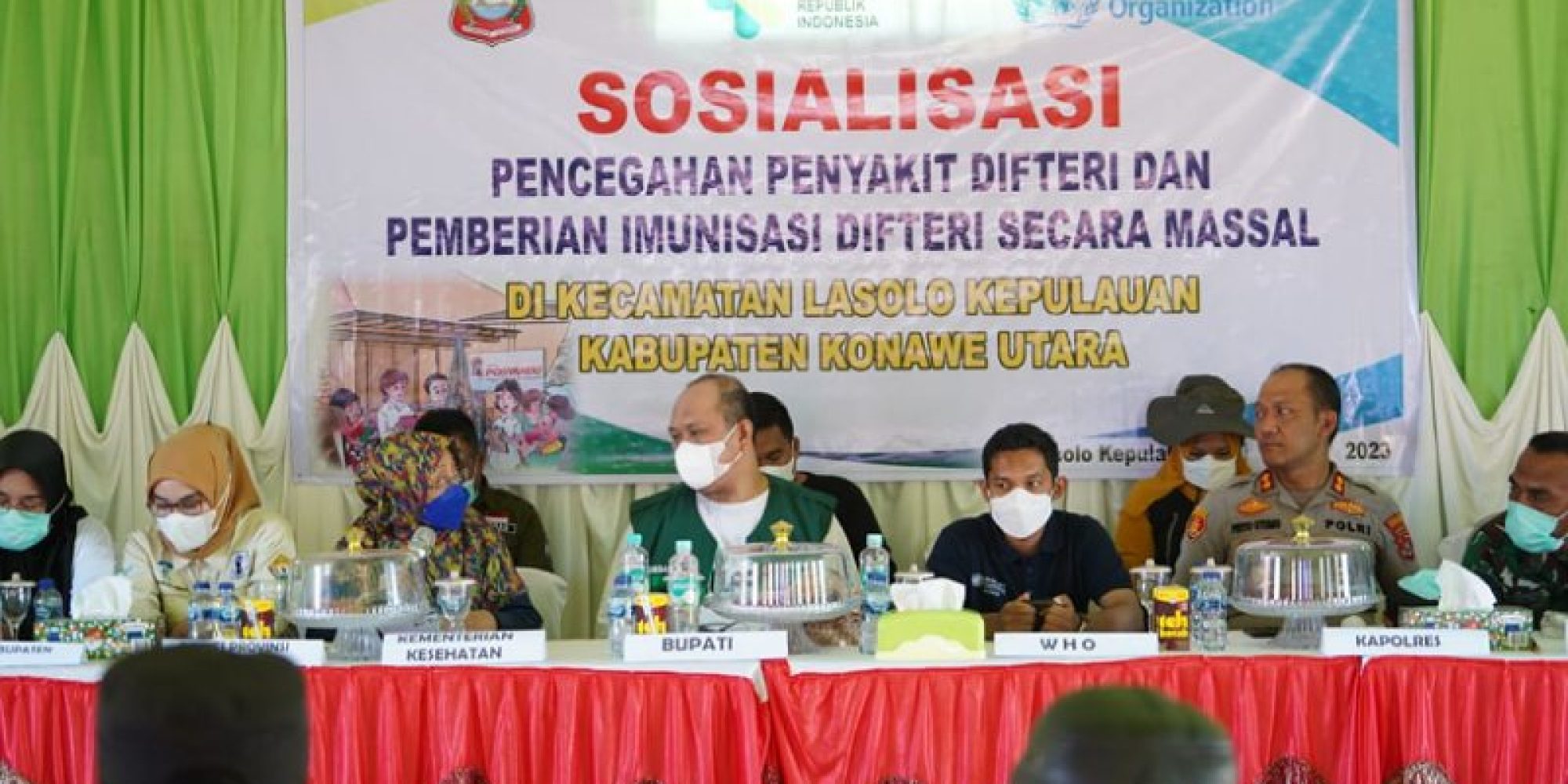 Mengurangi Resiko Penularan Penyakit Difteri, Pemda Konut Gelar Sosialisasi Pencegahan Penyakit Difteri