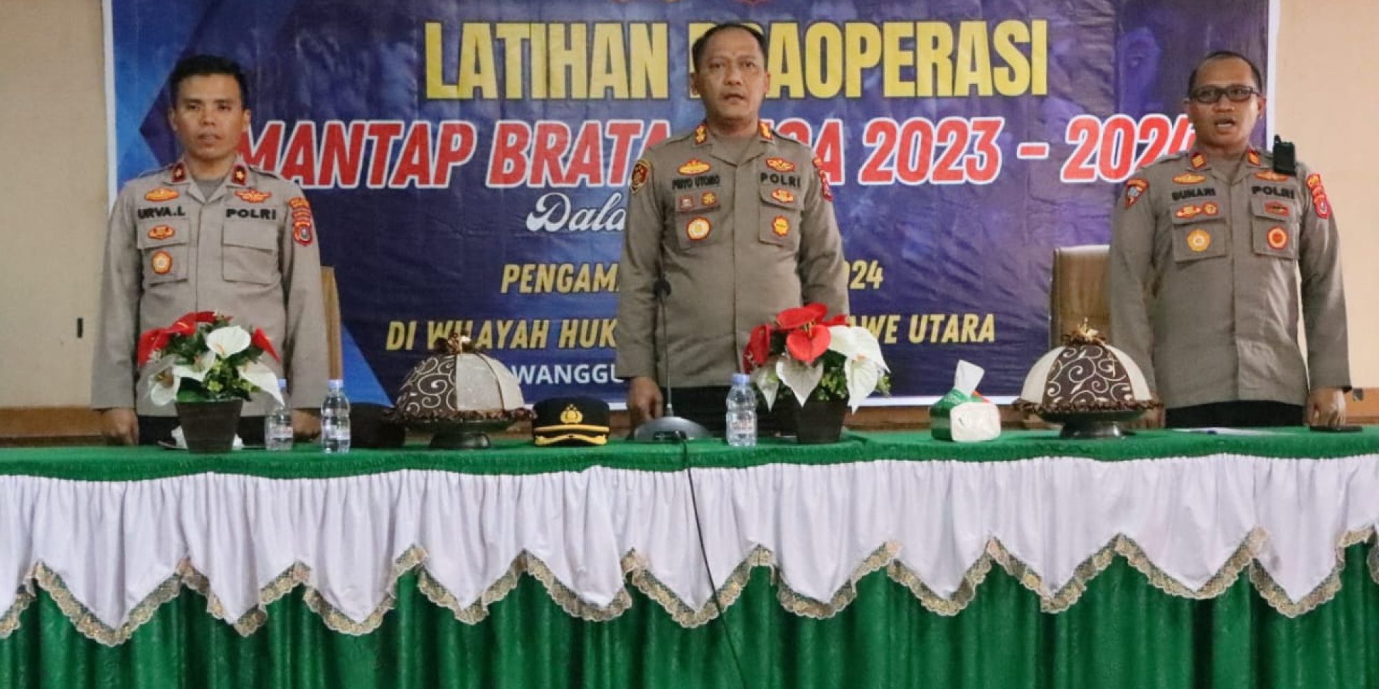 Kapolres Konut Resmi, Buka Kegiatan Latpra Operasi Mantap Brata Anoa 2023-2024