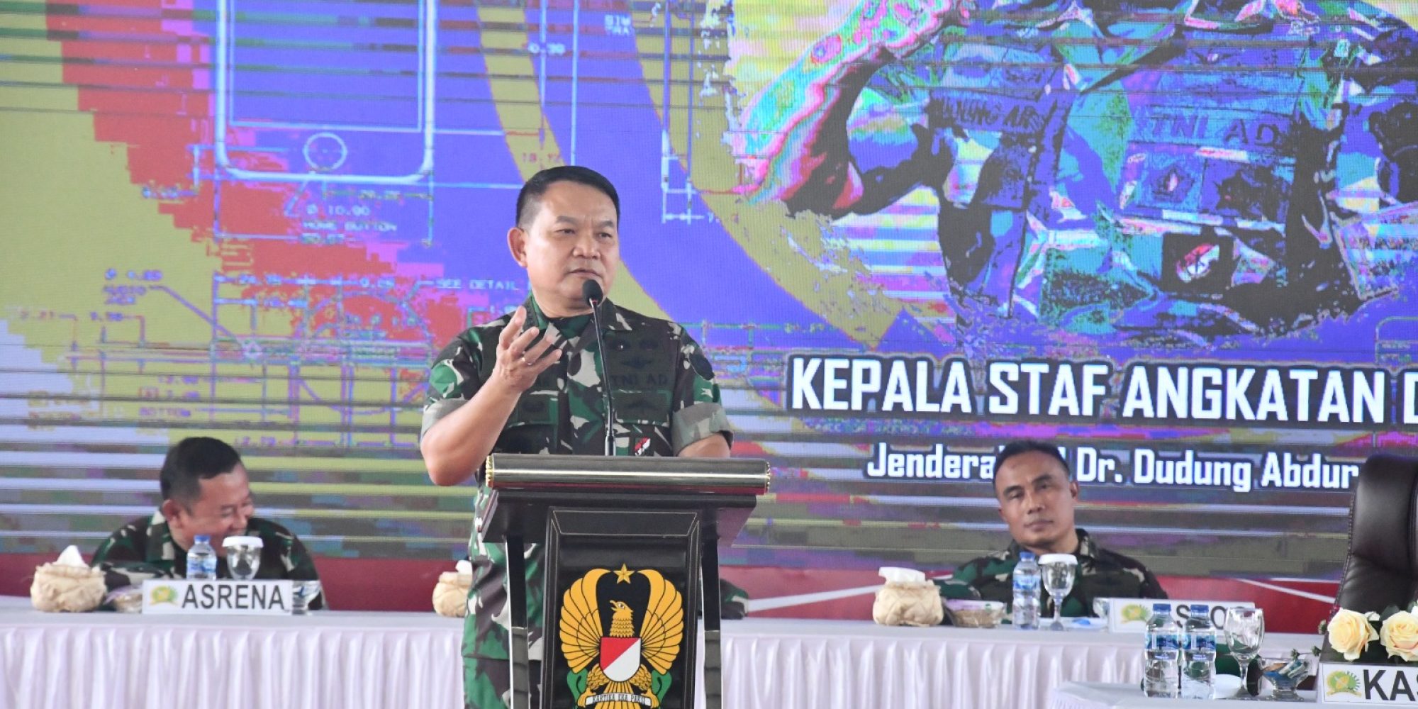 Danrem 143/HO Terima Kunjungan Kerja KASAD di Makorem 143/HO