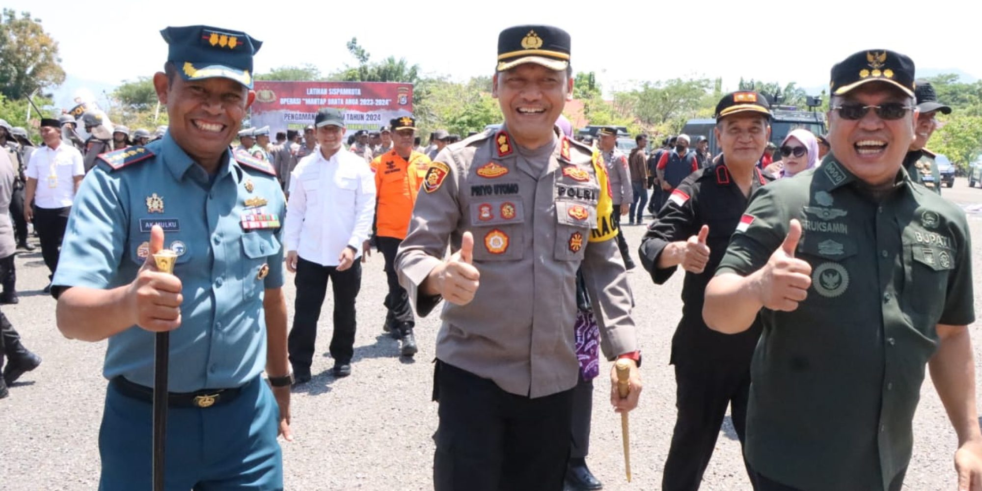 H. Ruksamin Hadir Dalam Kegiatan Sispamkota Pengamanan Pemilu Serentak 2024 di Polres Konut