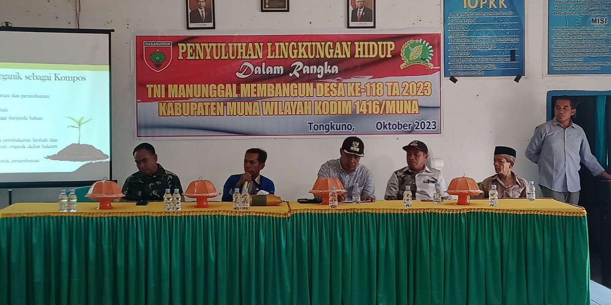Peduli Lingkungan, Satgas TMMD 118 Kodim 1416/Muna Gandeng DLH Sosialisasi Lingkungan Hidup