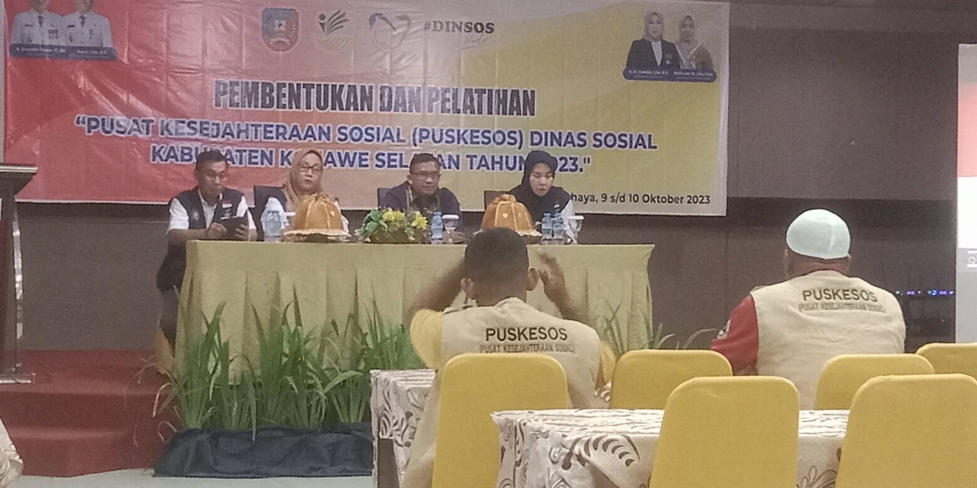 Dinas Sosial Konsel Gelar Pembentukan Dan Pelatihan Bagi Petugas Puskesos